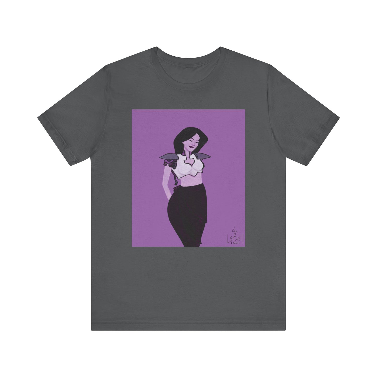 "The MODels" - Permanent Violet Dark Female MODel - Unisex Jersey Short Sleeve Tee