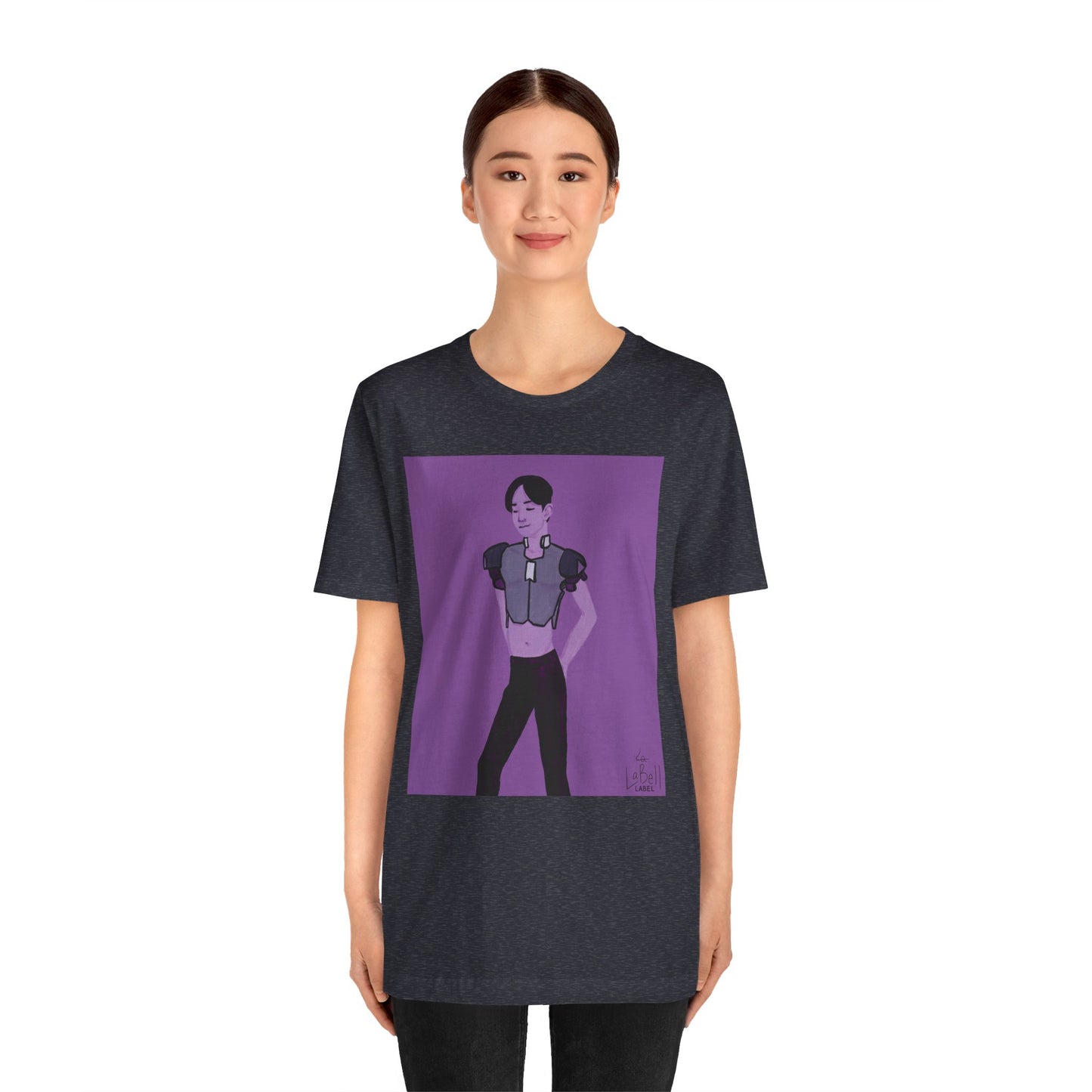 "The MODels" - Permanent Violet Dark Male MODel - Unisex Jersey Short Sleeve Tee
