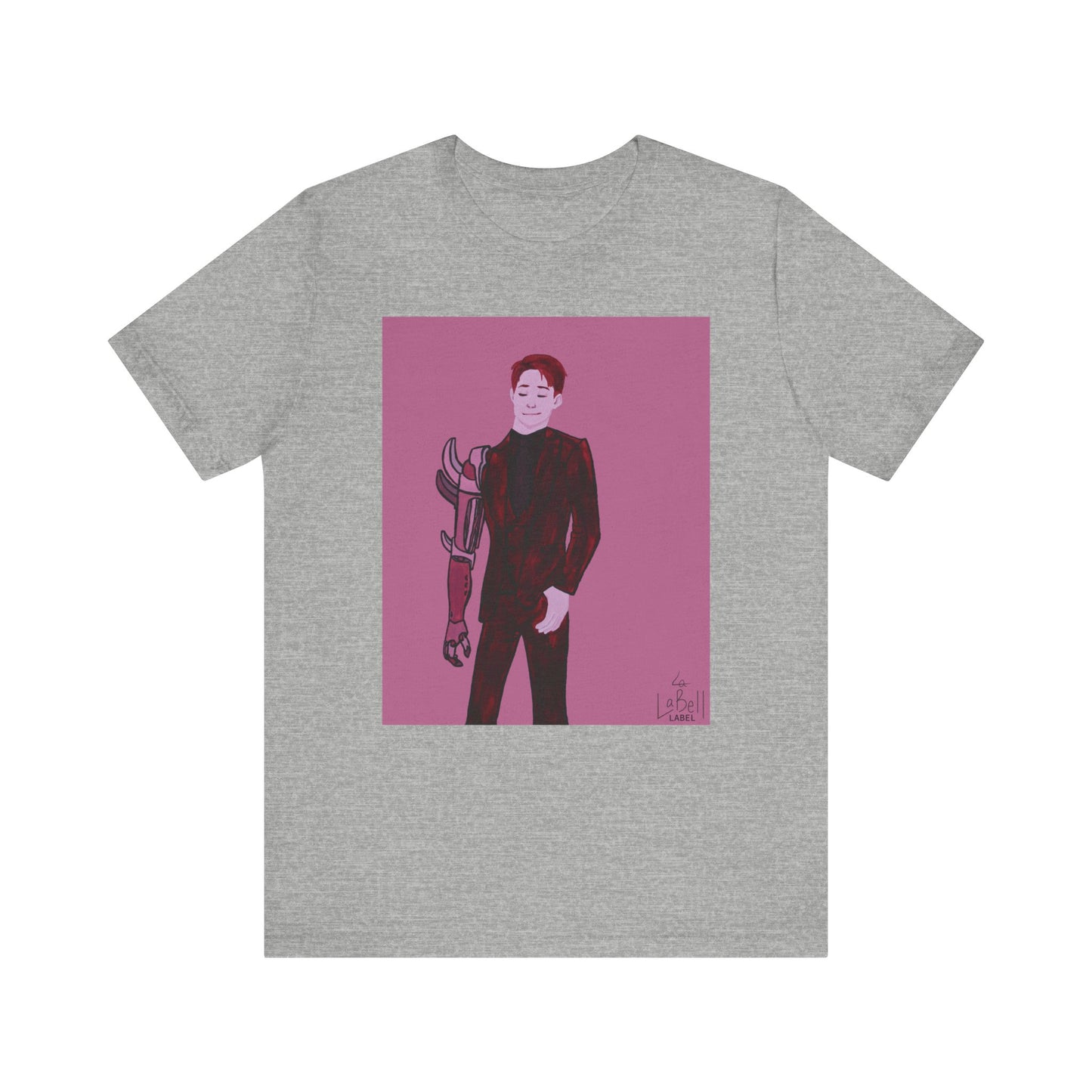 "The MODels" - Alizarin Crimson Male MODel - Unisex Jersey Short Sleeve Tee