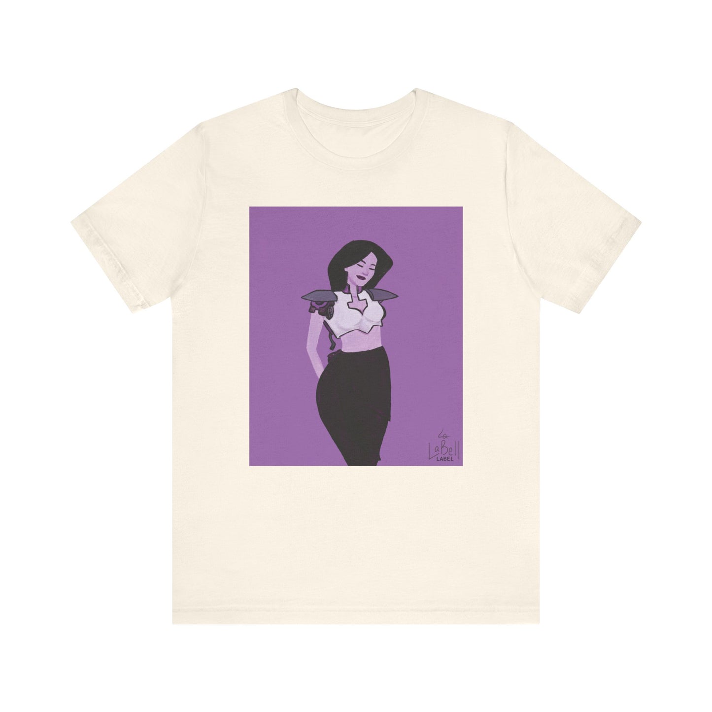 "The MODels" - Permanent Violet Dark Female MODel - Unisex Jersey Short Sleeve Tee