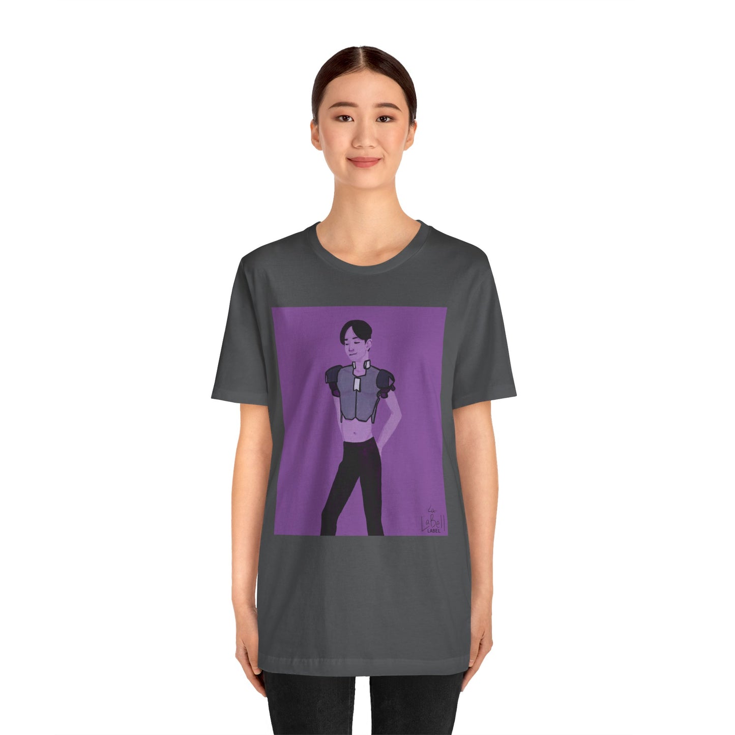 "The MODels" - Permanent Violet Dark Male MODel - Unisex Jersey Short Sleeve Tee