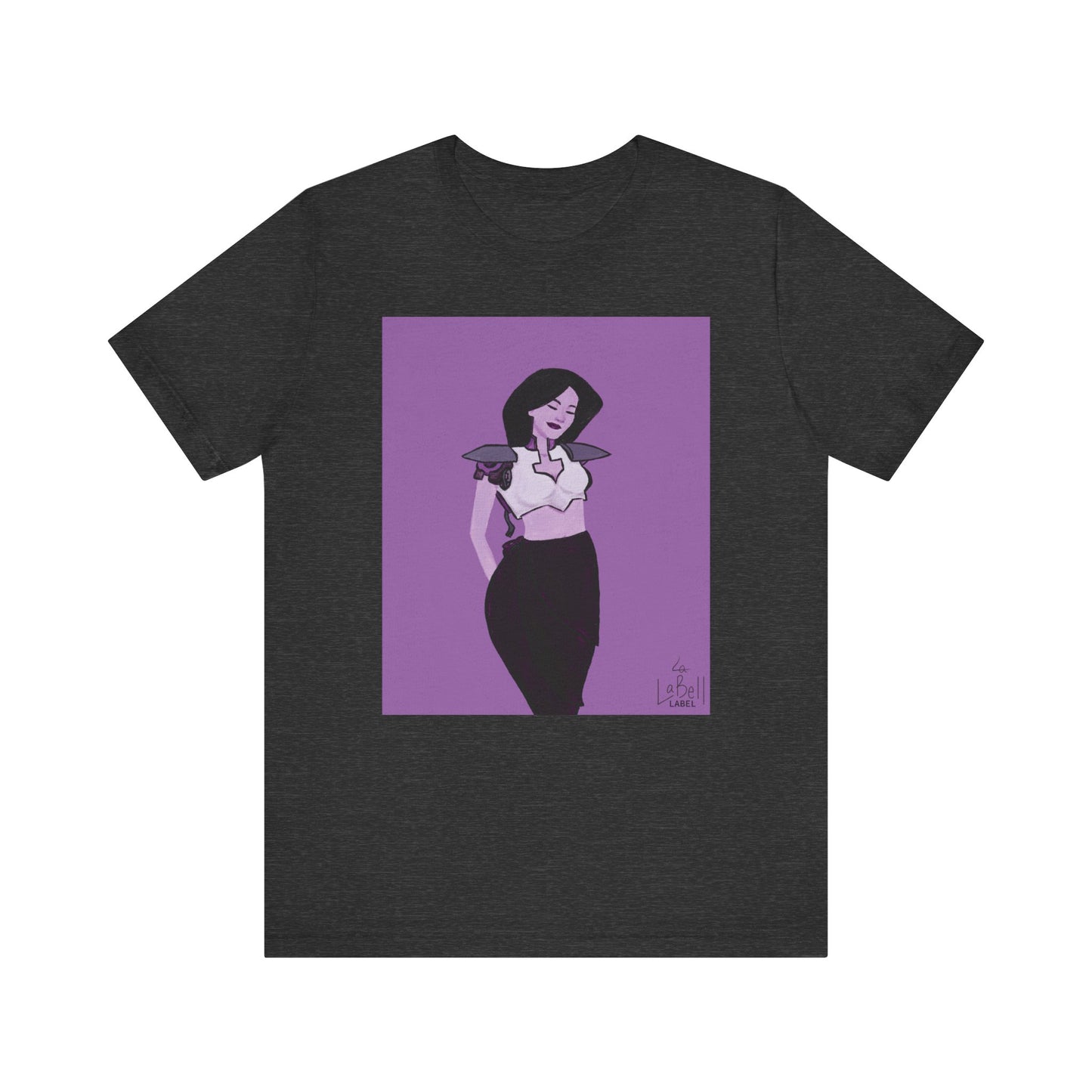 "The MODels" - Permanent Violet Dark Female MODel - Unisex Jersey Short Sleeve Tee