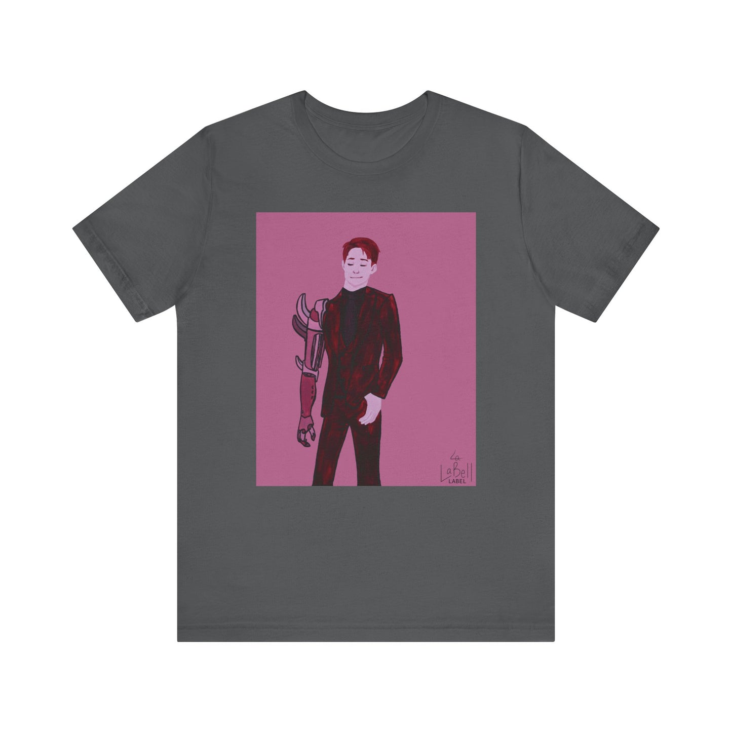 "The MODels" - Alizarin Crimson Male MODel - Unisex Jersey Short Sleeve Tee