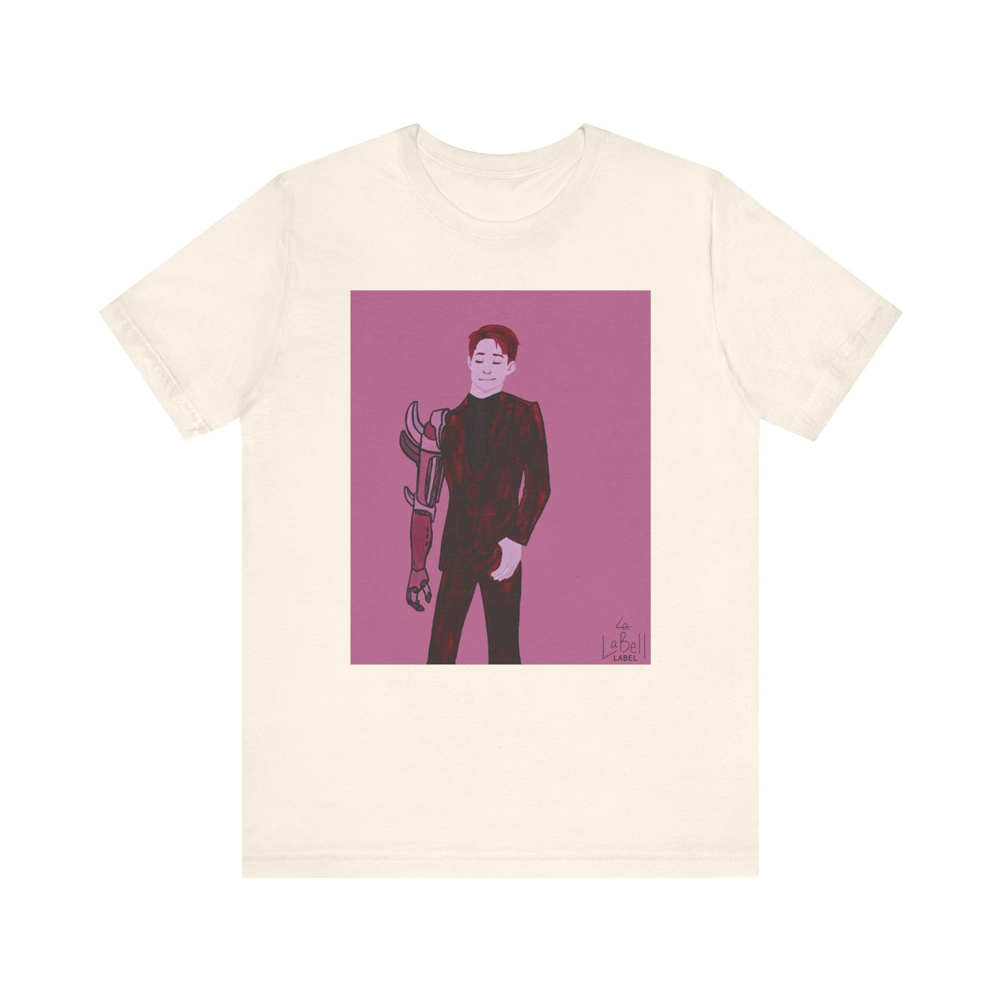 "The MODels" - Alizarin Crimson Male MODel - Unisex Jersey Short Sleeve Tee