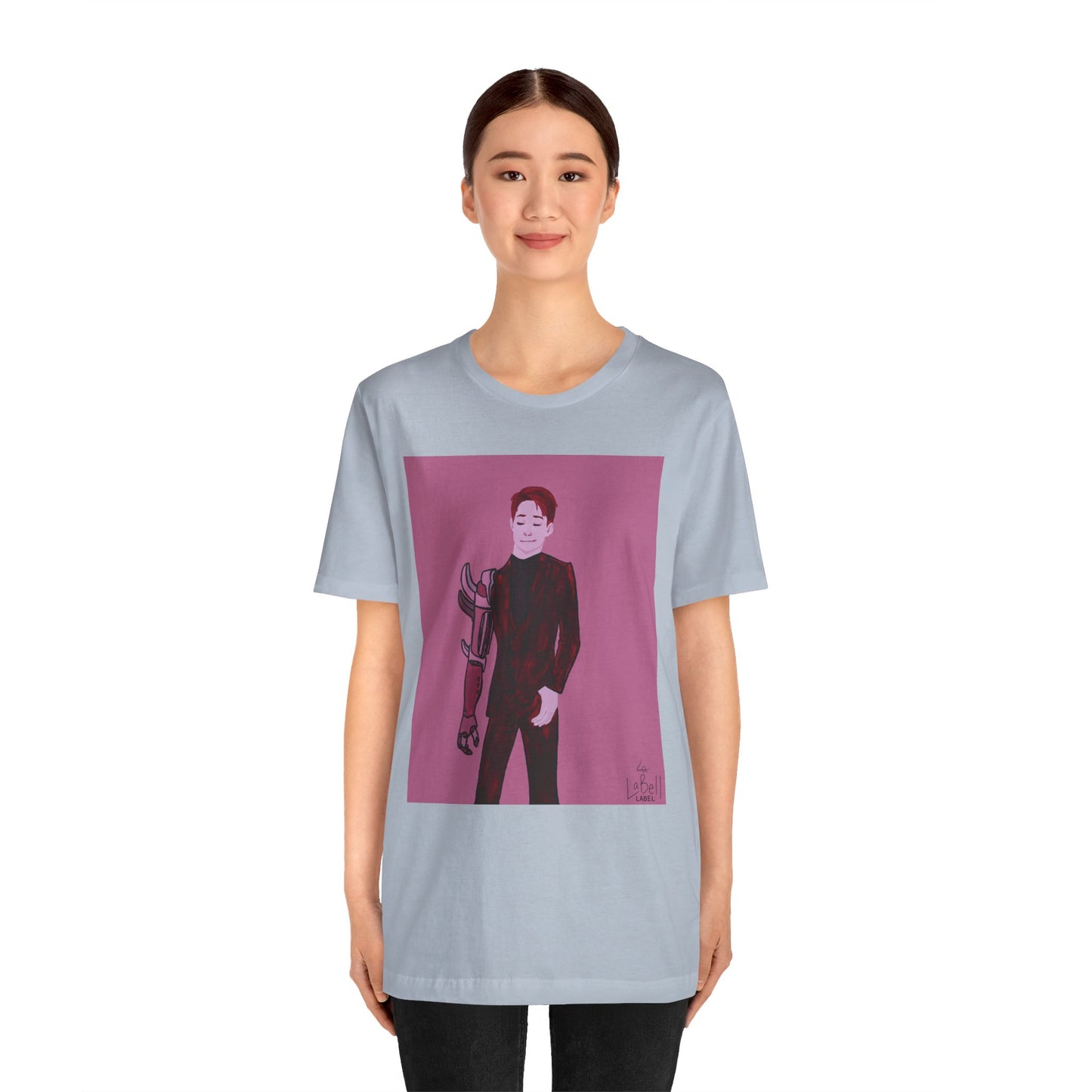"The MODels" - Alizarin Crimson Male MODel - Unisex Jersey Short Sleeve Tee