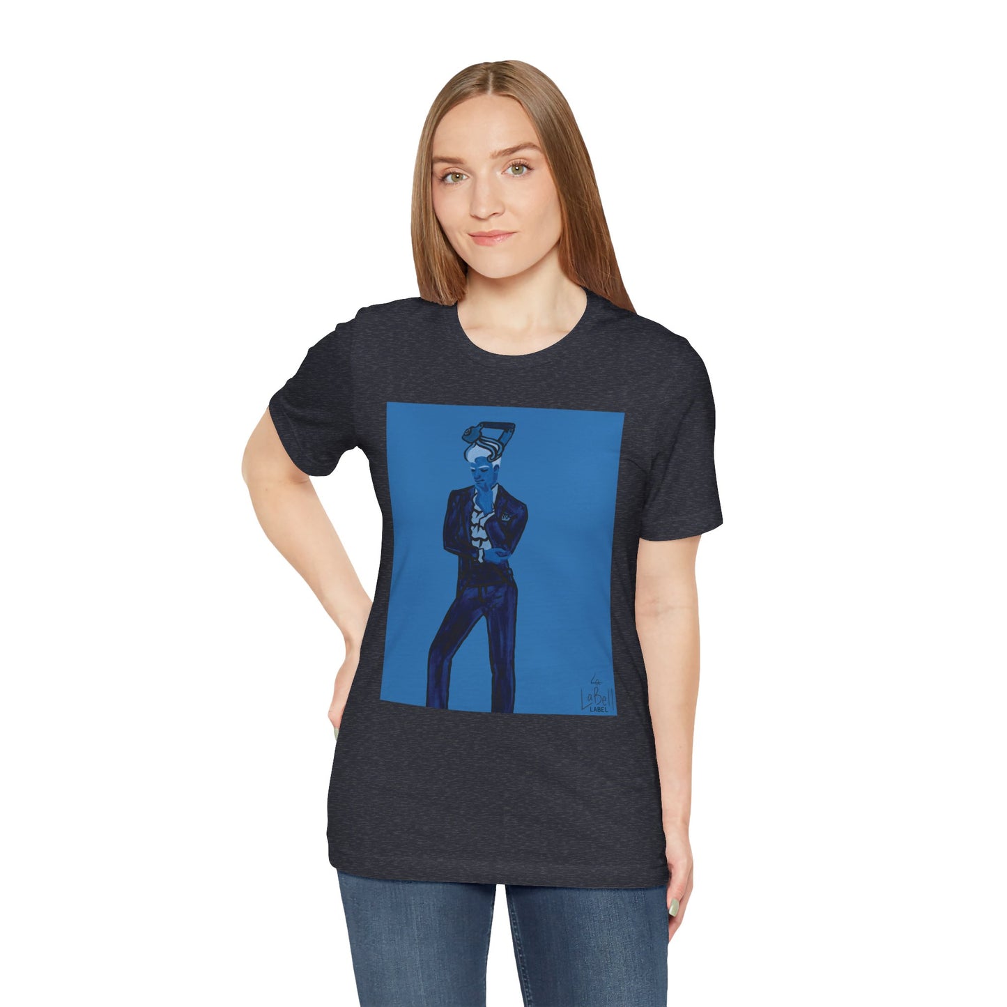 "The MODels" - Prussian Blue Male MODel - Unisex Jersey Short Sleeve Tee