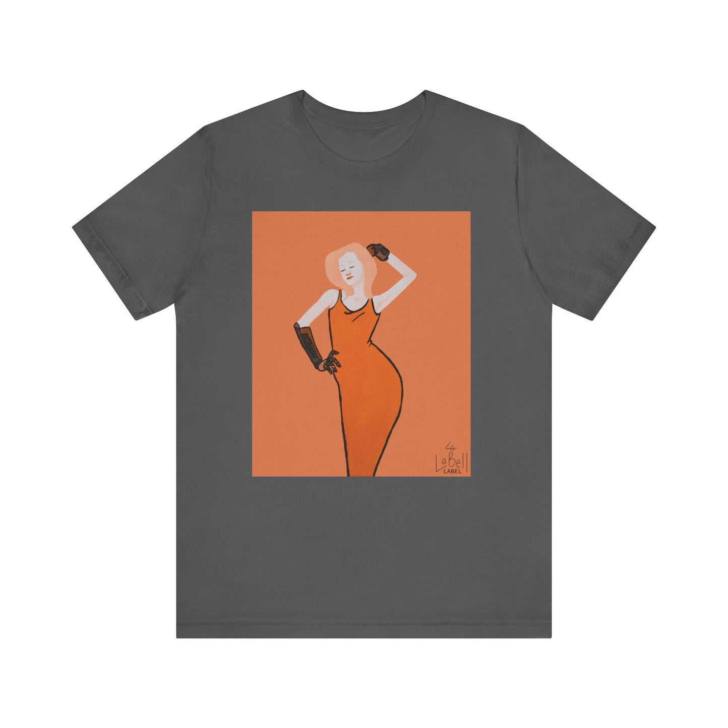 "The MODels" - C.P. Cadmium Orange Female MODel - Unisex Jersey Short Sleeve Tee