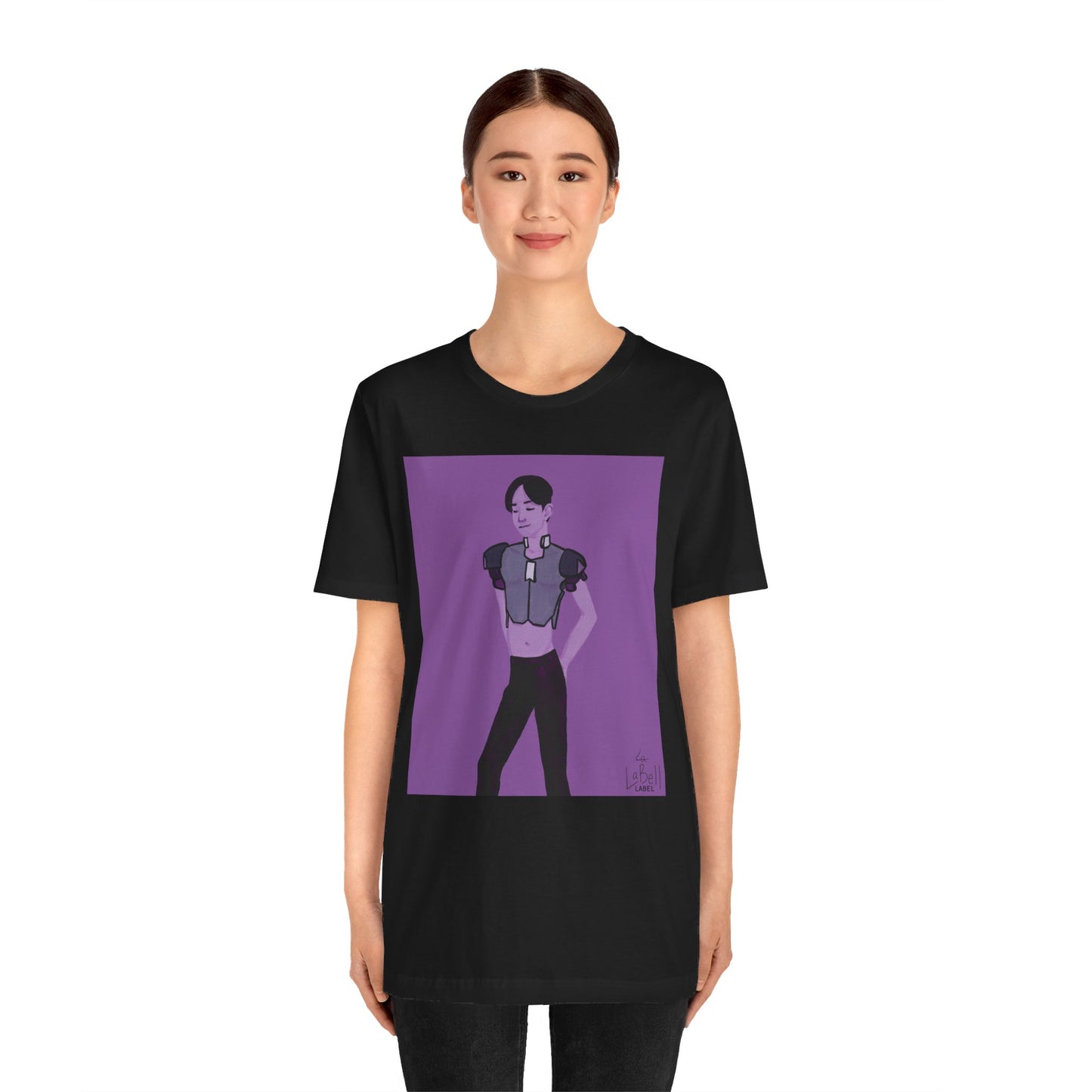 "The MODels" - Permanent Violet Dark Male MODel - Unisex Jersey Short Sleeve Tee