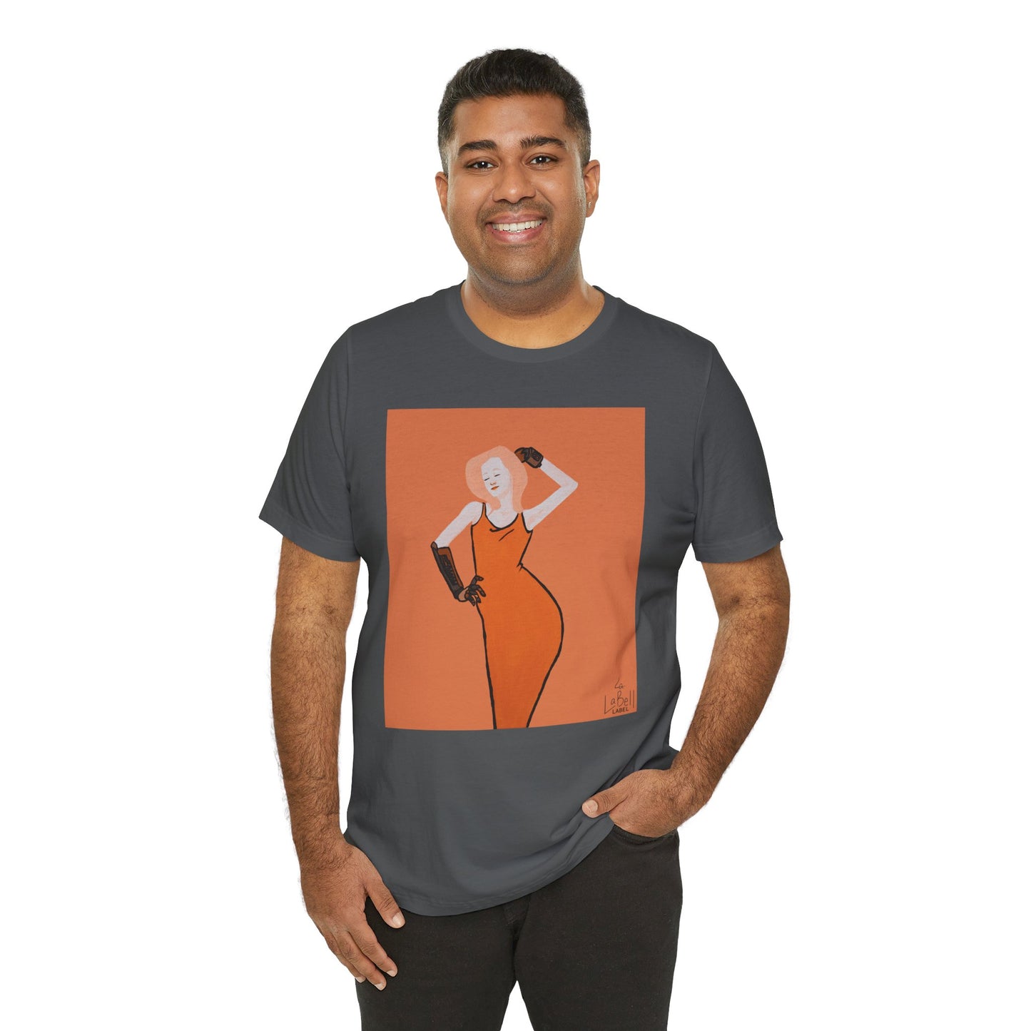 "The MODels" - C.P. Cadmium Orange Female MODel - Unisex Jersey Short Sleeve Tee