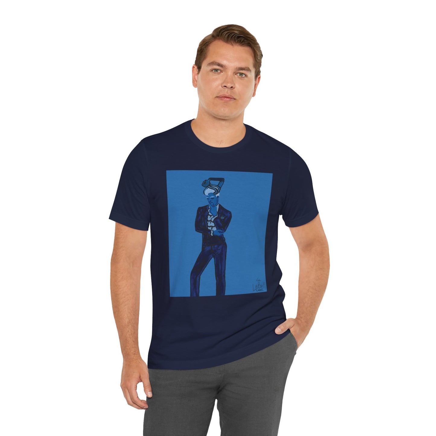 "The MODels" - Prussian Blue Male MODel - Unisex Jersey Short Sleeve Tee