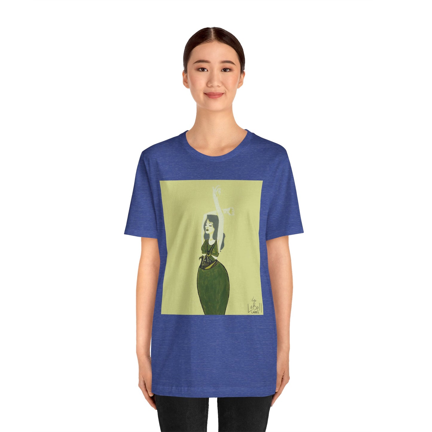 "The MODels" - Green Gold Female MODel - Unisex Jersey Short Sleeve Tee