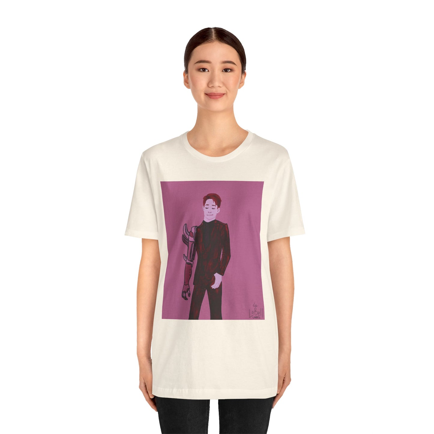 "The MODels" - Alizarin Crimson Male MODel - Unisex Jersey Short Sleeve Tee