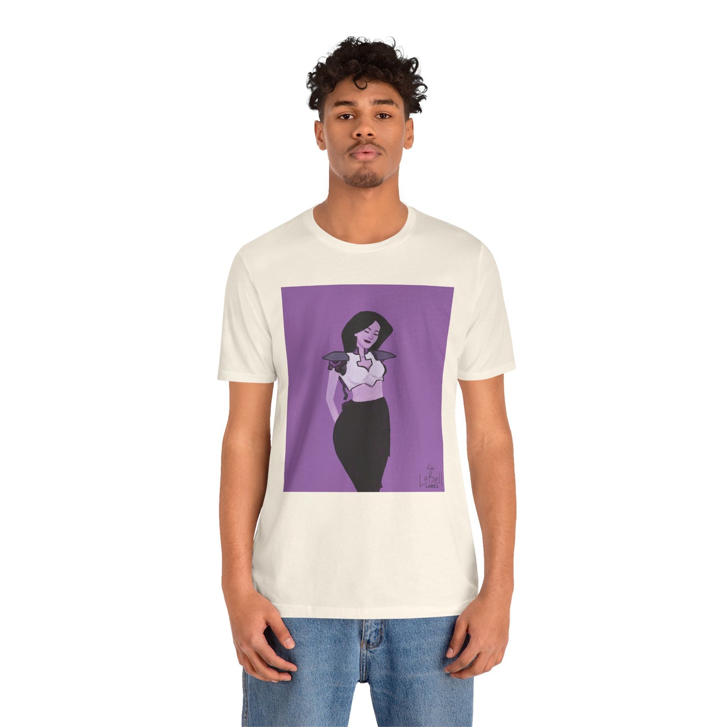 "The MODels" - Permanent Violet Dark Female MODel - Unisex Jersey Short Sleeve Tee