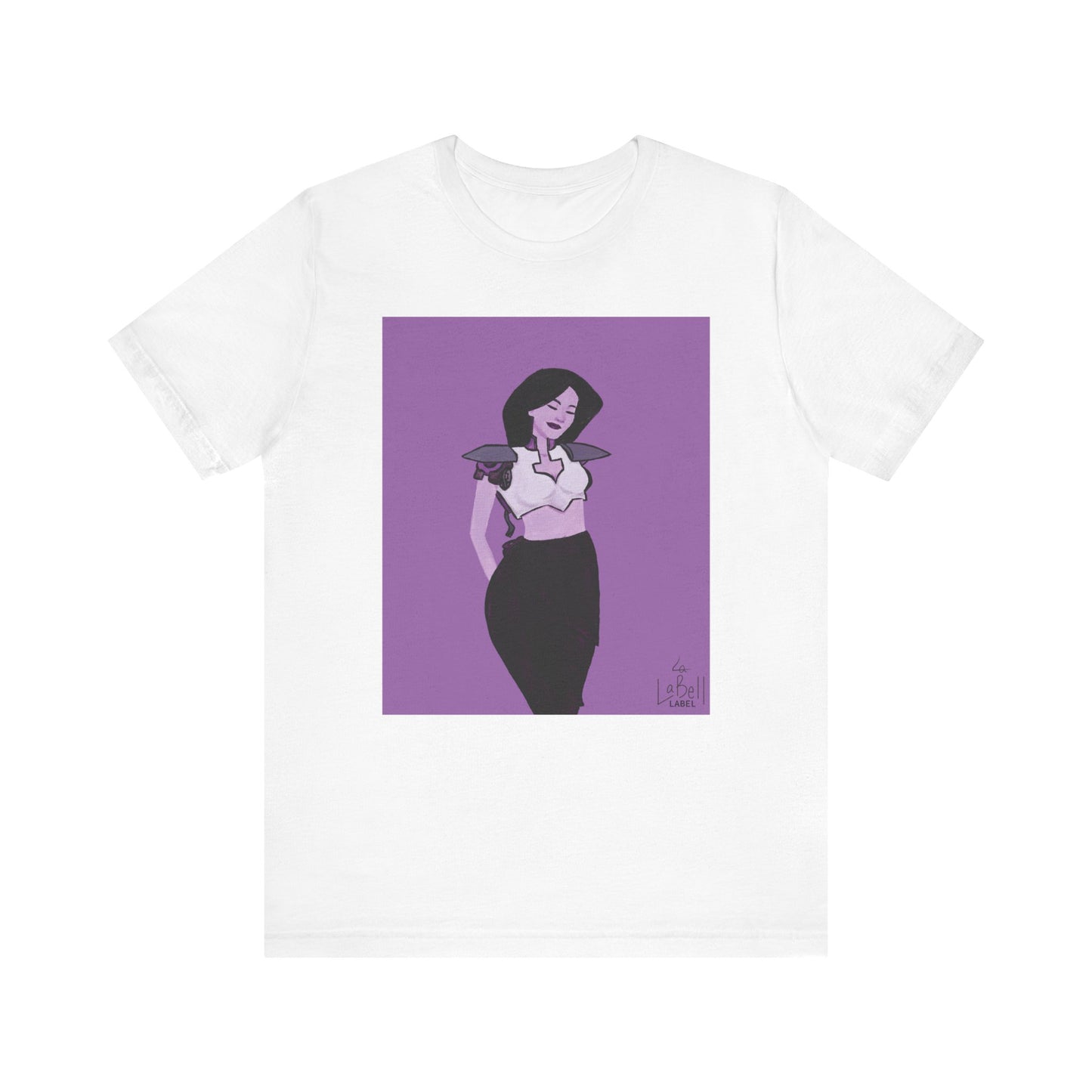 "The MODels" - Permanent Violet Dark Female MODel - Unisex Jersey Short Sleeve Tee
