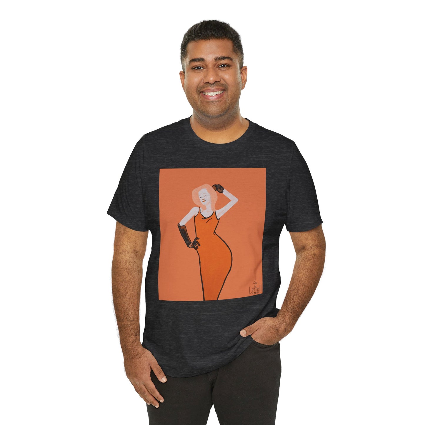 "The MODels" - C.P. Cadmium Orange Female MODel - Unisex Jersey Short Sleeve Tee