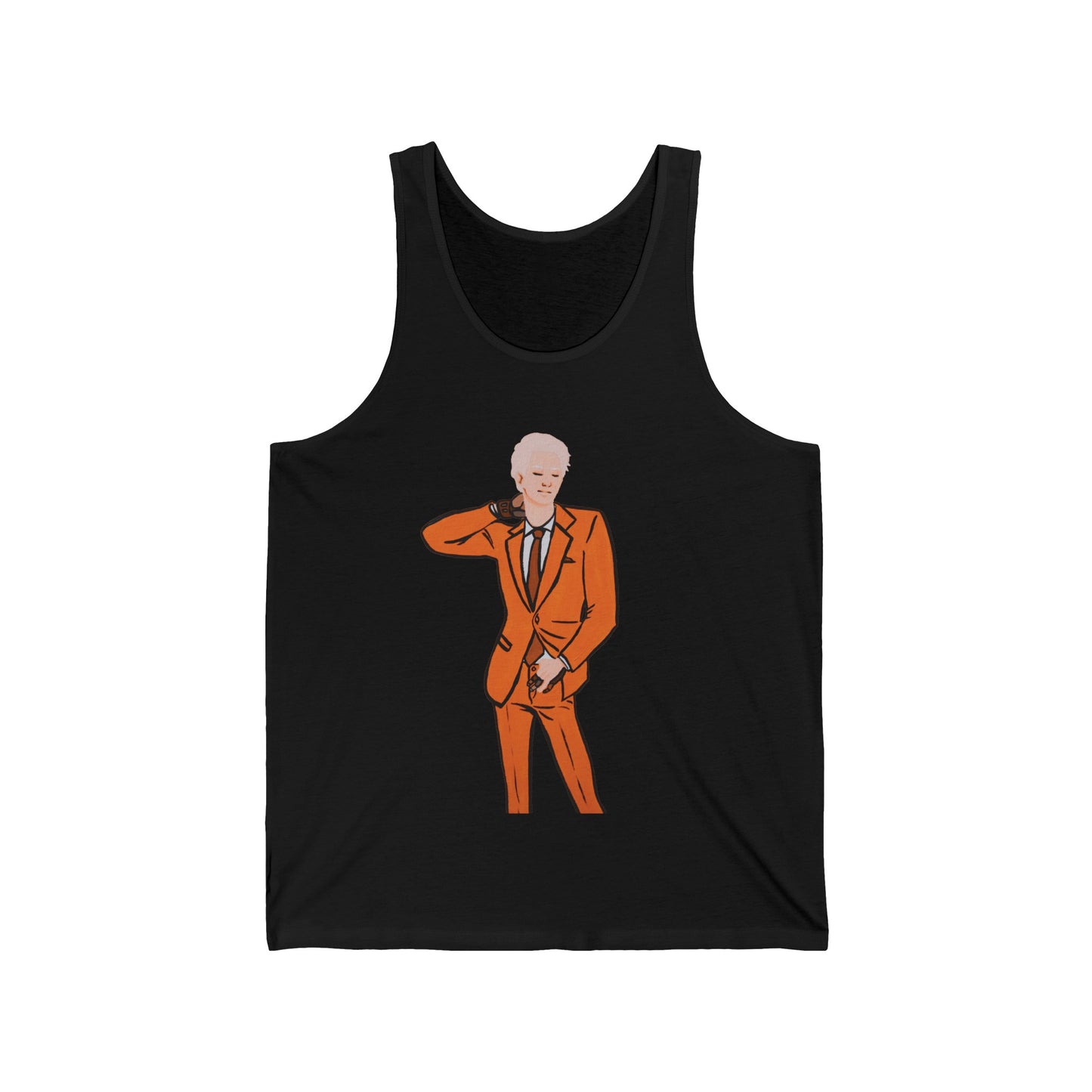"The MODels" - C.P. Cadmium Orange Male MODel - Standalone Figure - Unisex Jersey Tank