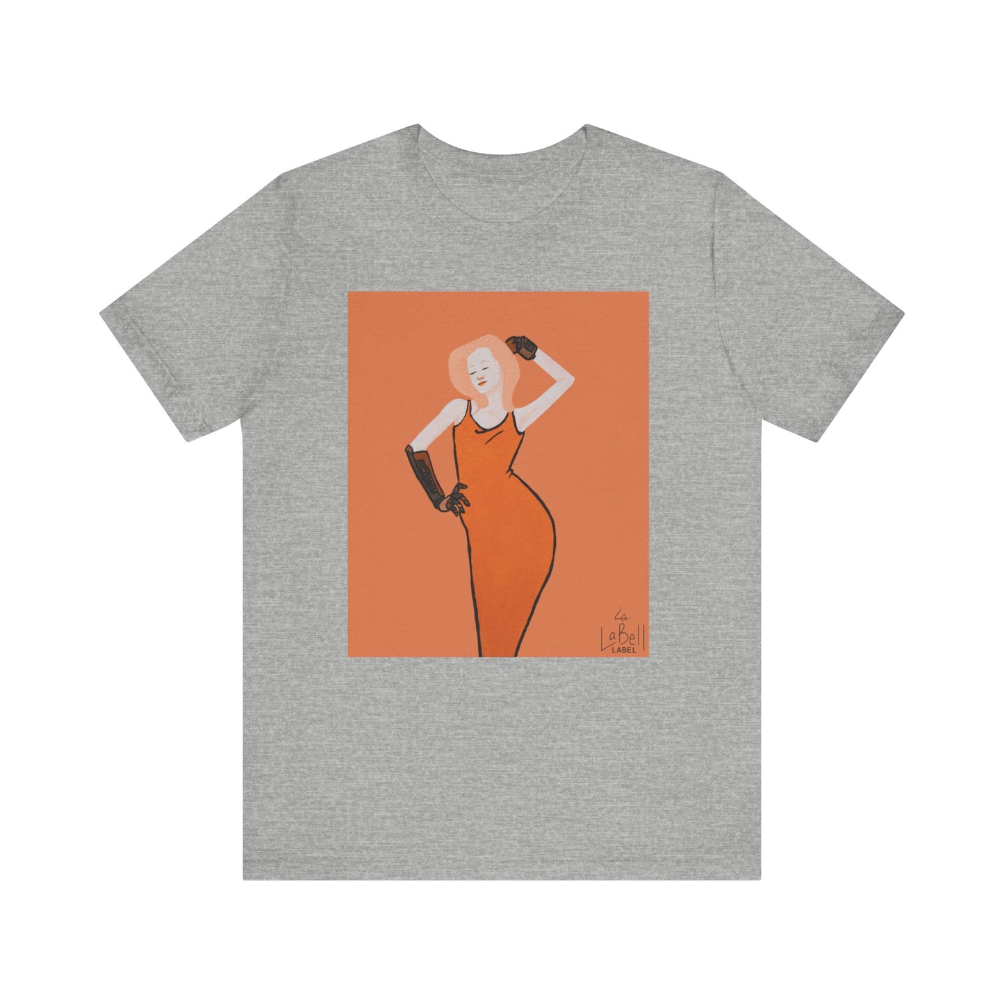 "The MODels" - C.P. Cadmium Orange Female MODel - Unisex Jersey Short Sleeve Tee