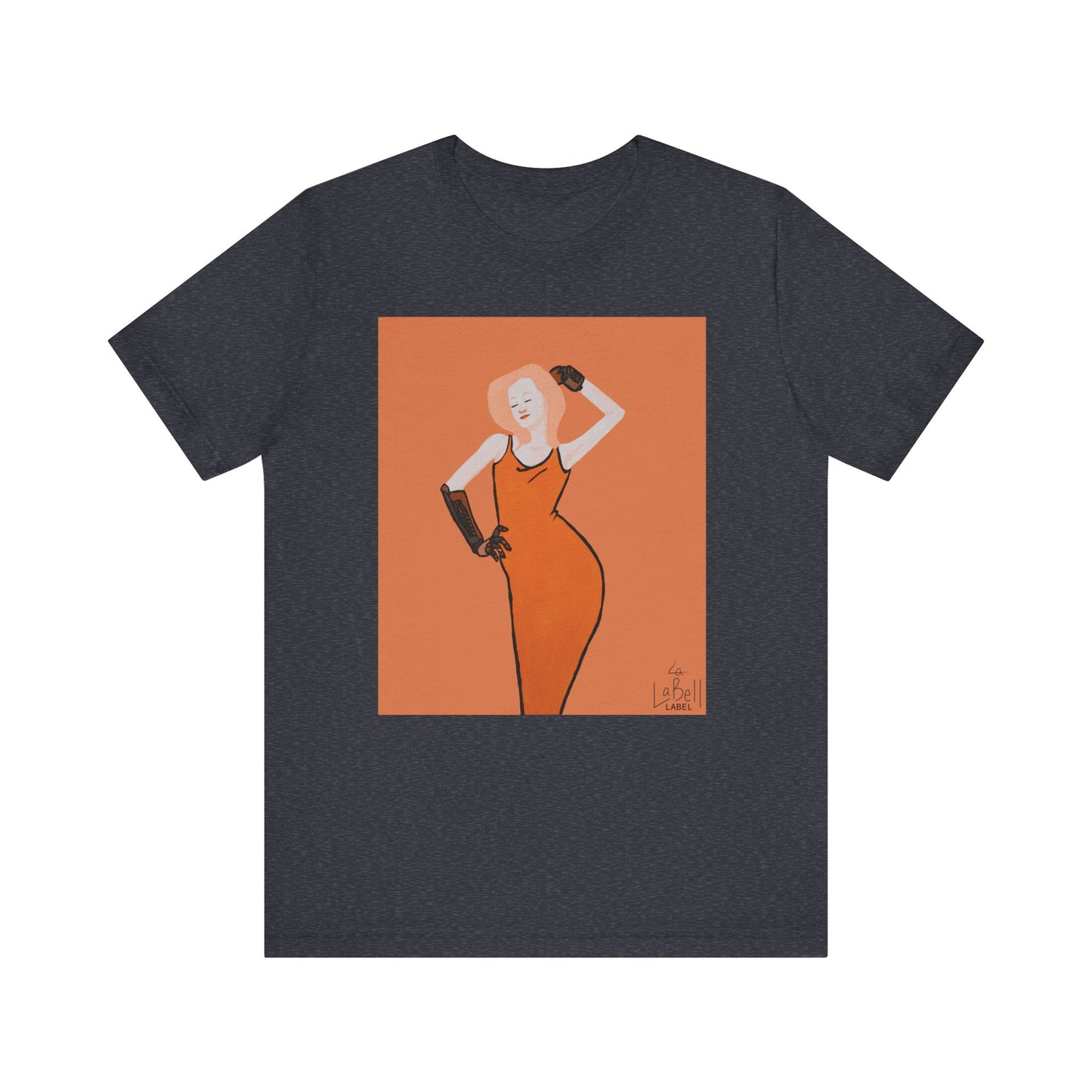 "The MODels" - C.P. Cadmium Orange Female MODel - Unisex Jersey Short Sleeve Tee