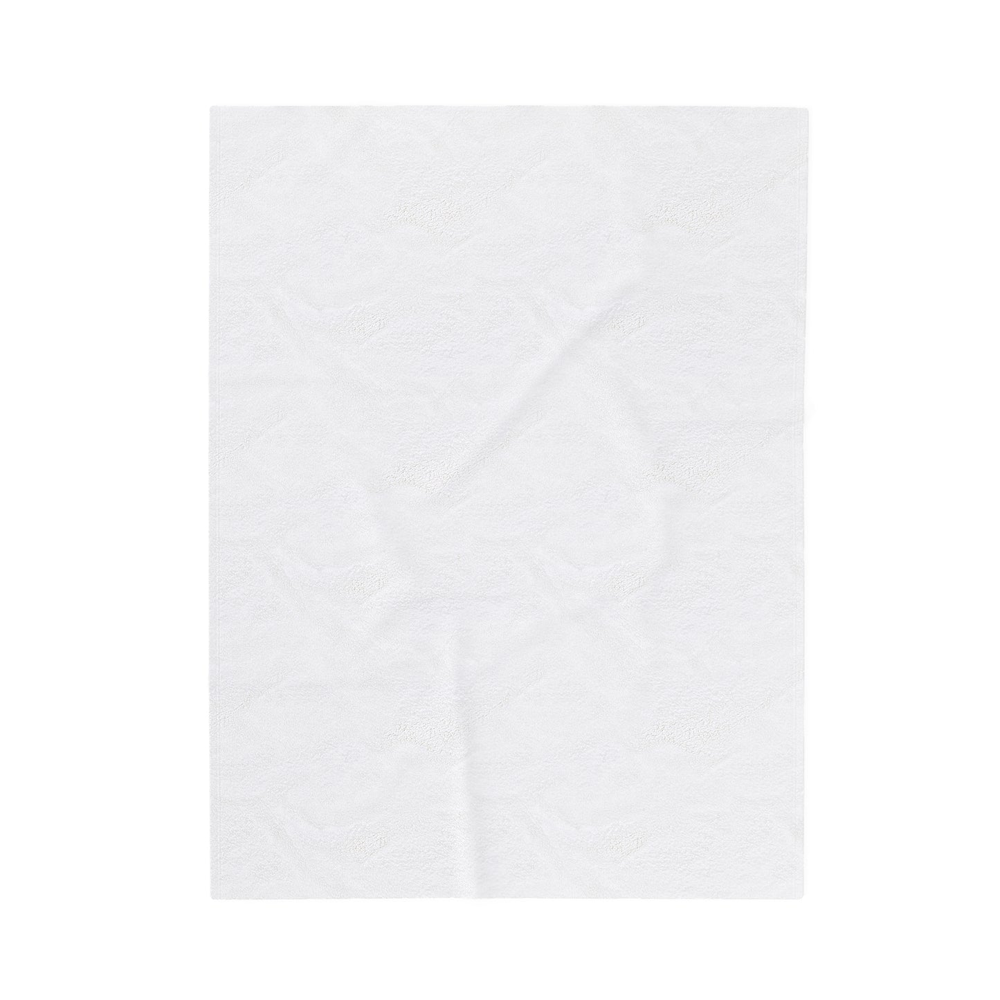Snowflakes - Deep Red - Velveteen Plush Blanket