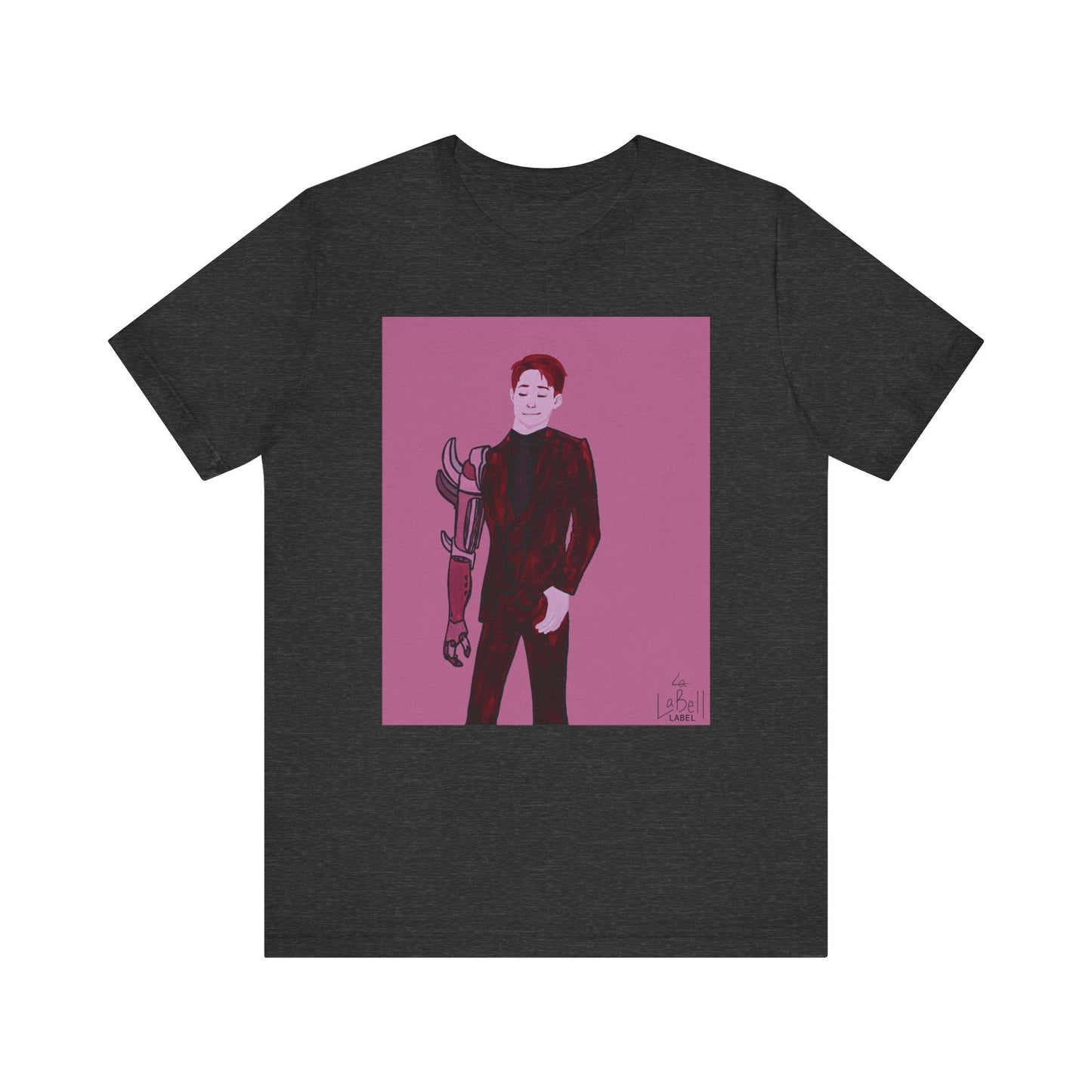"The MODels" - Alizarin Crimson Male MODel - Unisex Jersey Short Sleeve Tee
