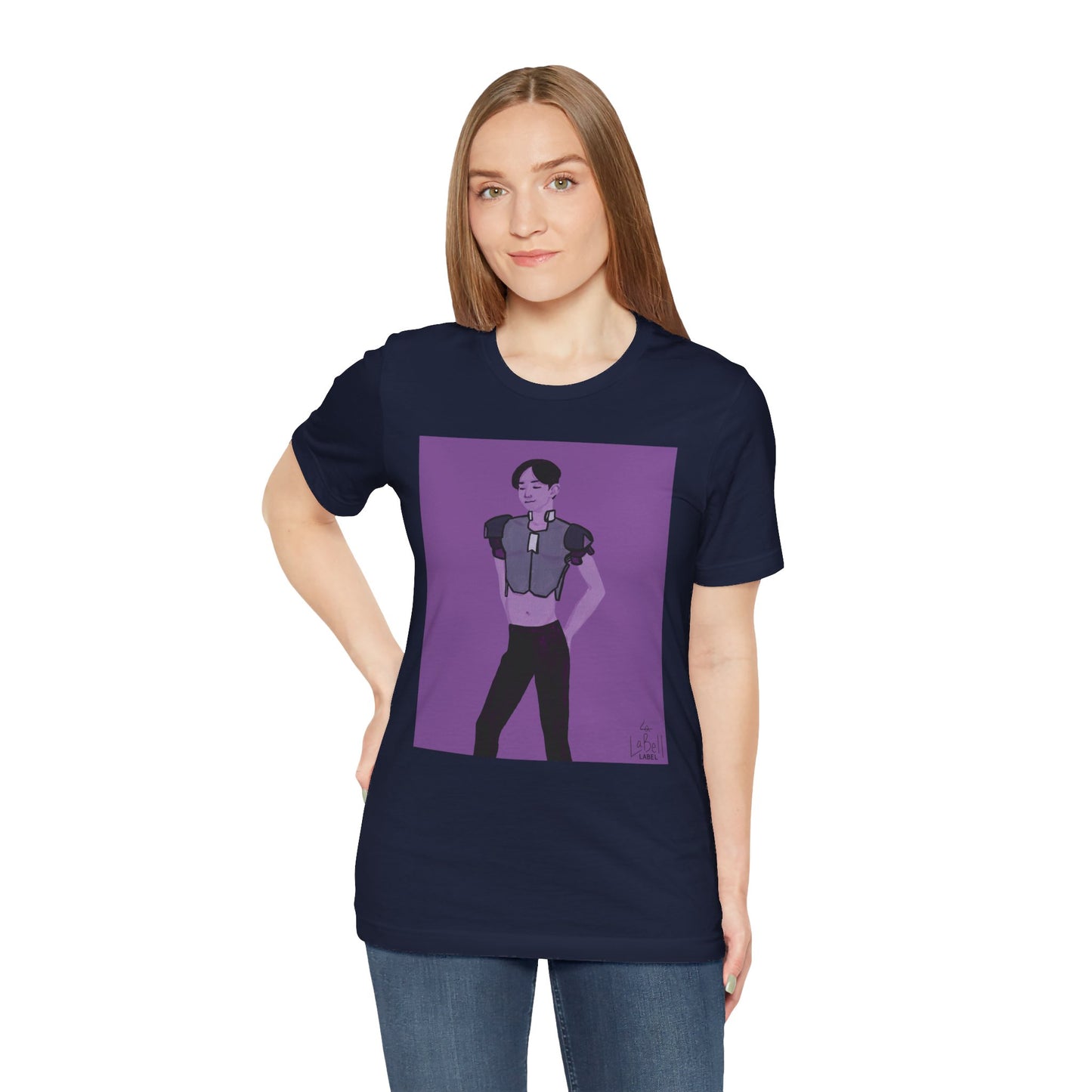 "The MODels" - Permanent Violet Dark Male MODel - Unisex Jersey Short Sleeve Tee