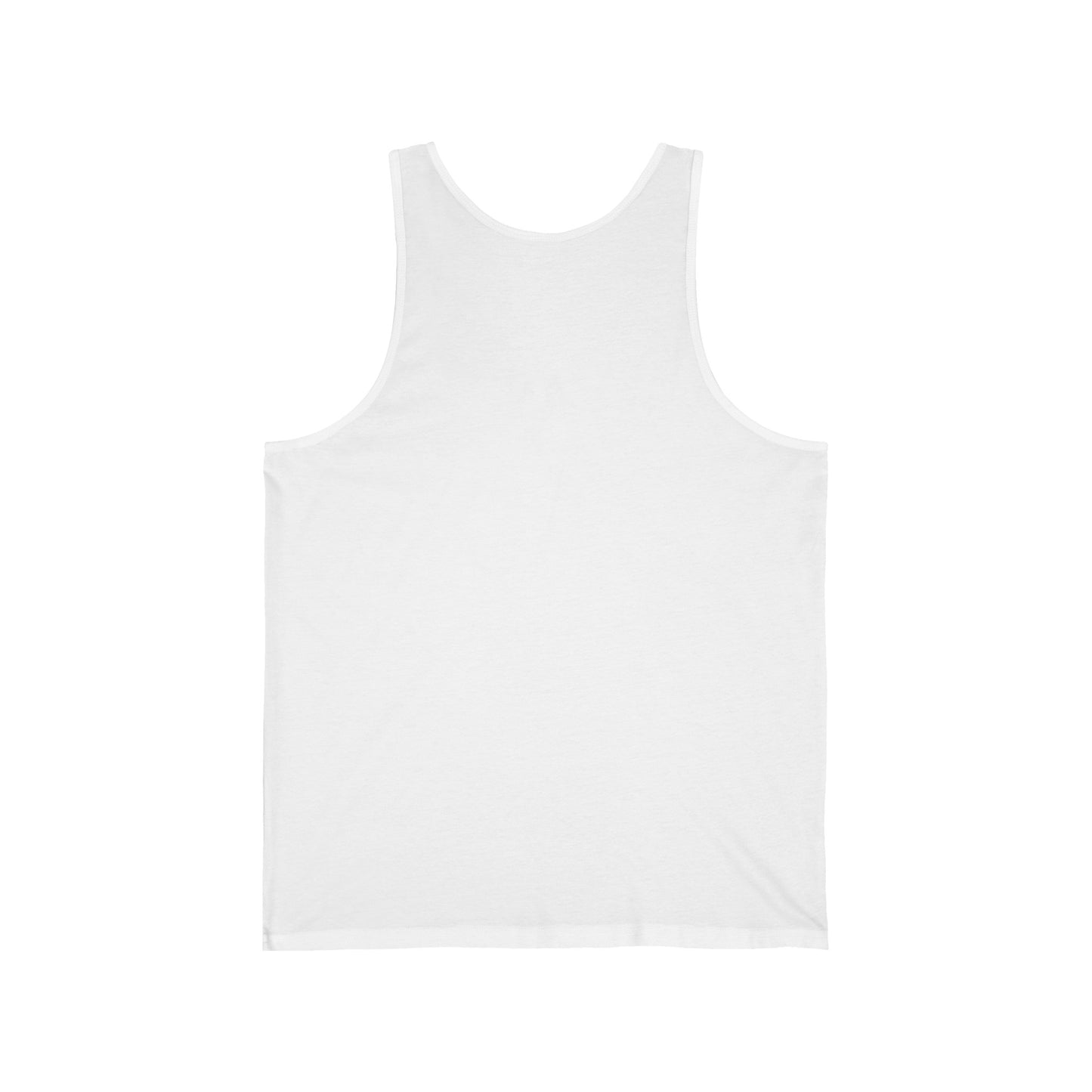 "The MODels" - Alizarin Crimson Male MODel - with Solid Background - Unisex Jersey Tank