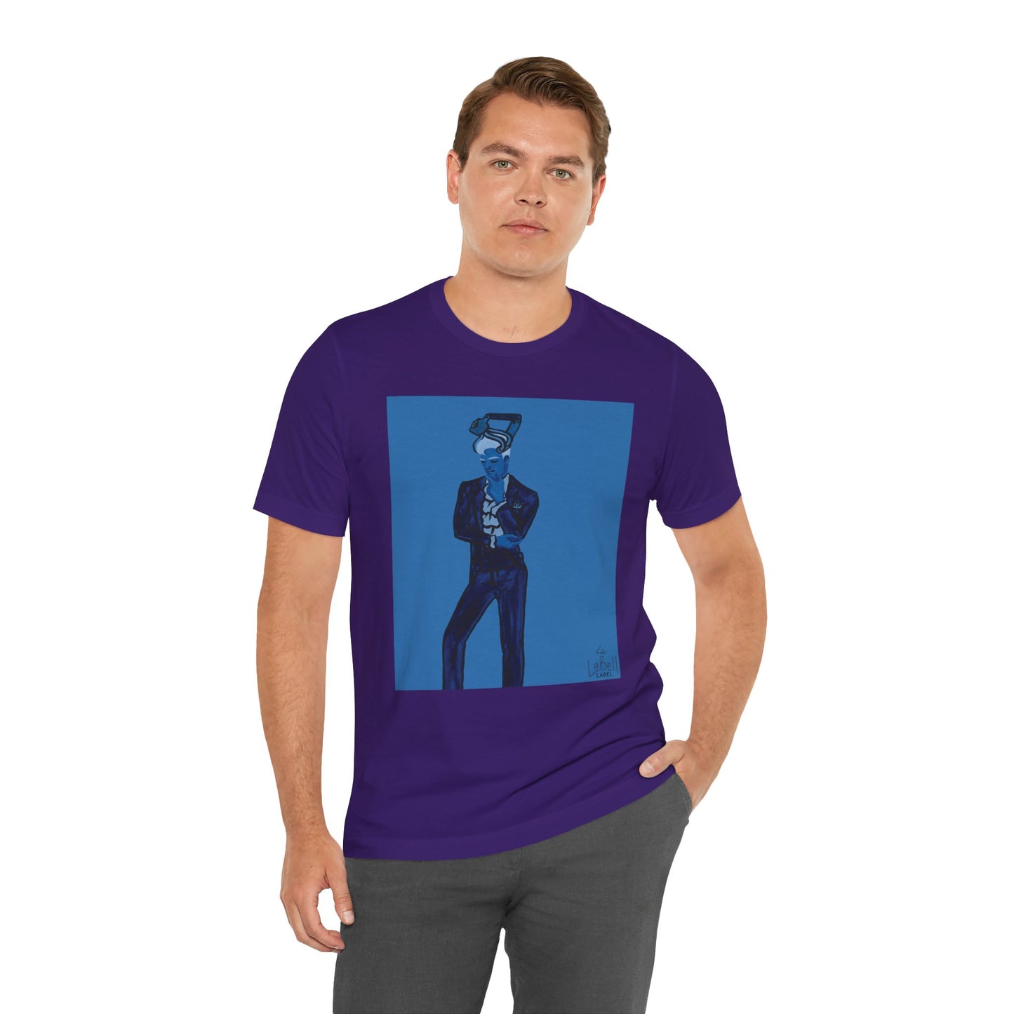 "The MODels" - Prussian Blue Male MODel - Unisex Jersey Short Sleeve Tee