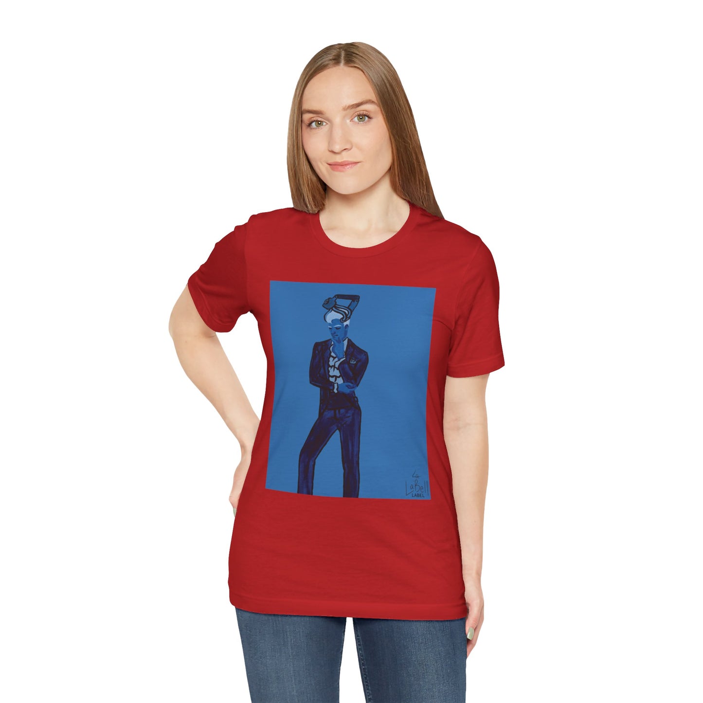 "The MODels" - Prussian Blue Male MODel - Unisex Jersey Short Sleeve Tee