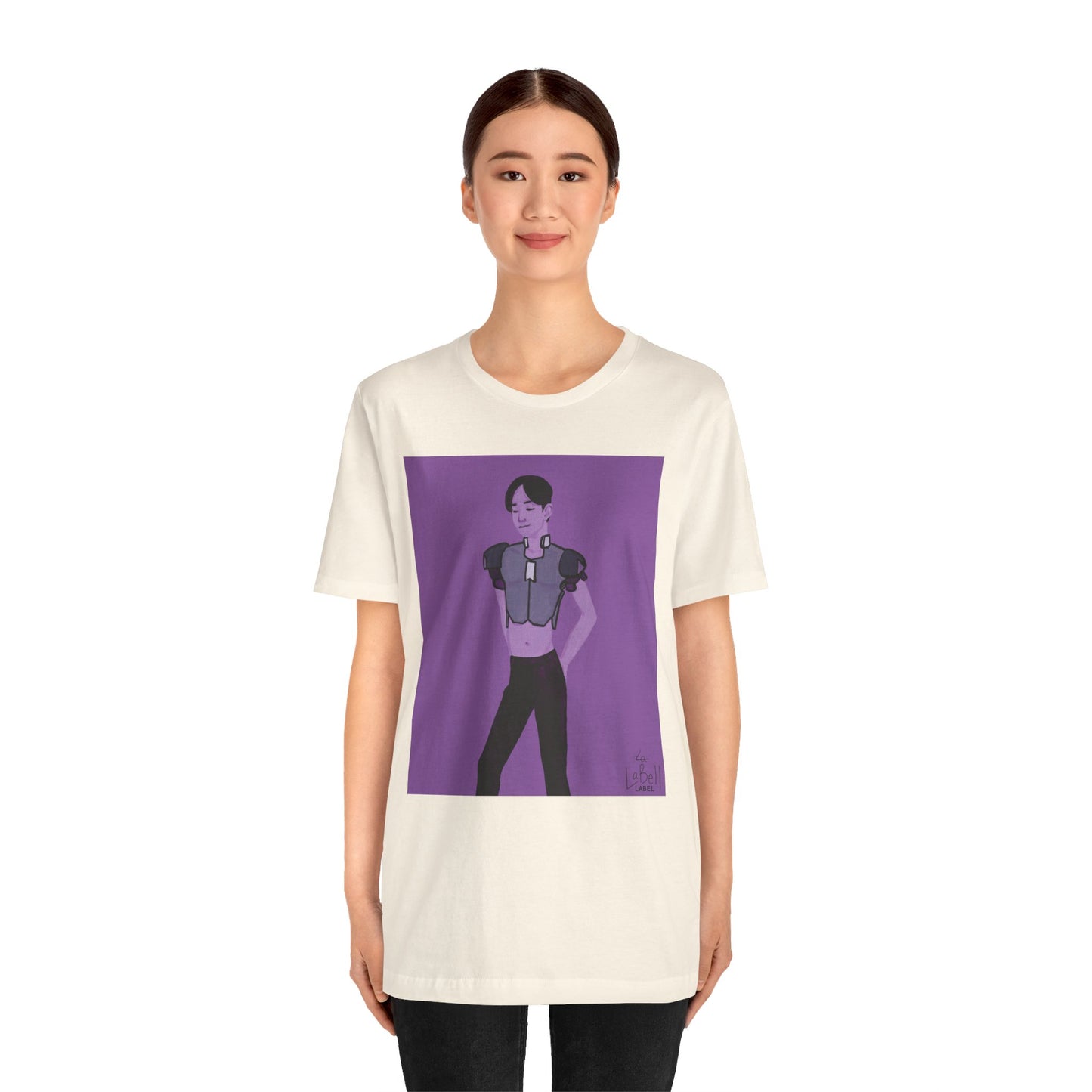 "The MODels" - Permanent Violet Dark Male MODel - Unisex Jersey Short Sleeve Tee