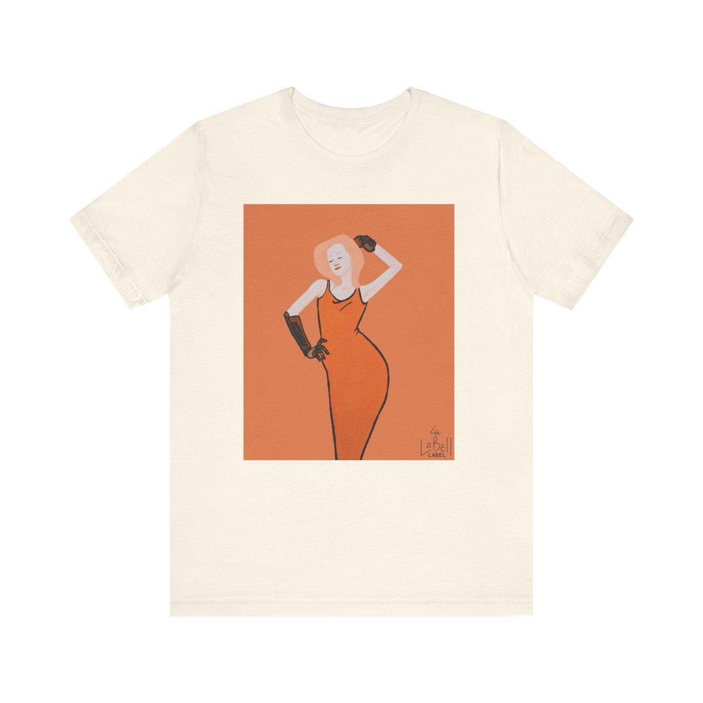 "The MODels" - C.P. Cadmium Orange Female MODel - Unisex Jersey Short Sleeve Tee