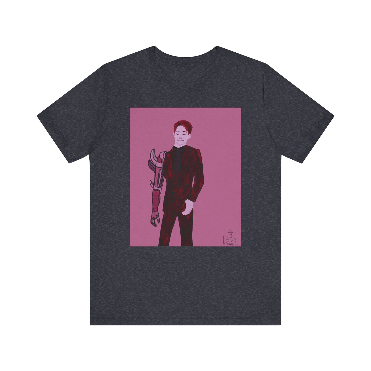 "The MODels" - Alizarin Crimson Male MODel - Unisex Jersey Short Sleeve Tee