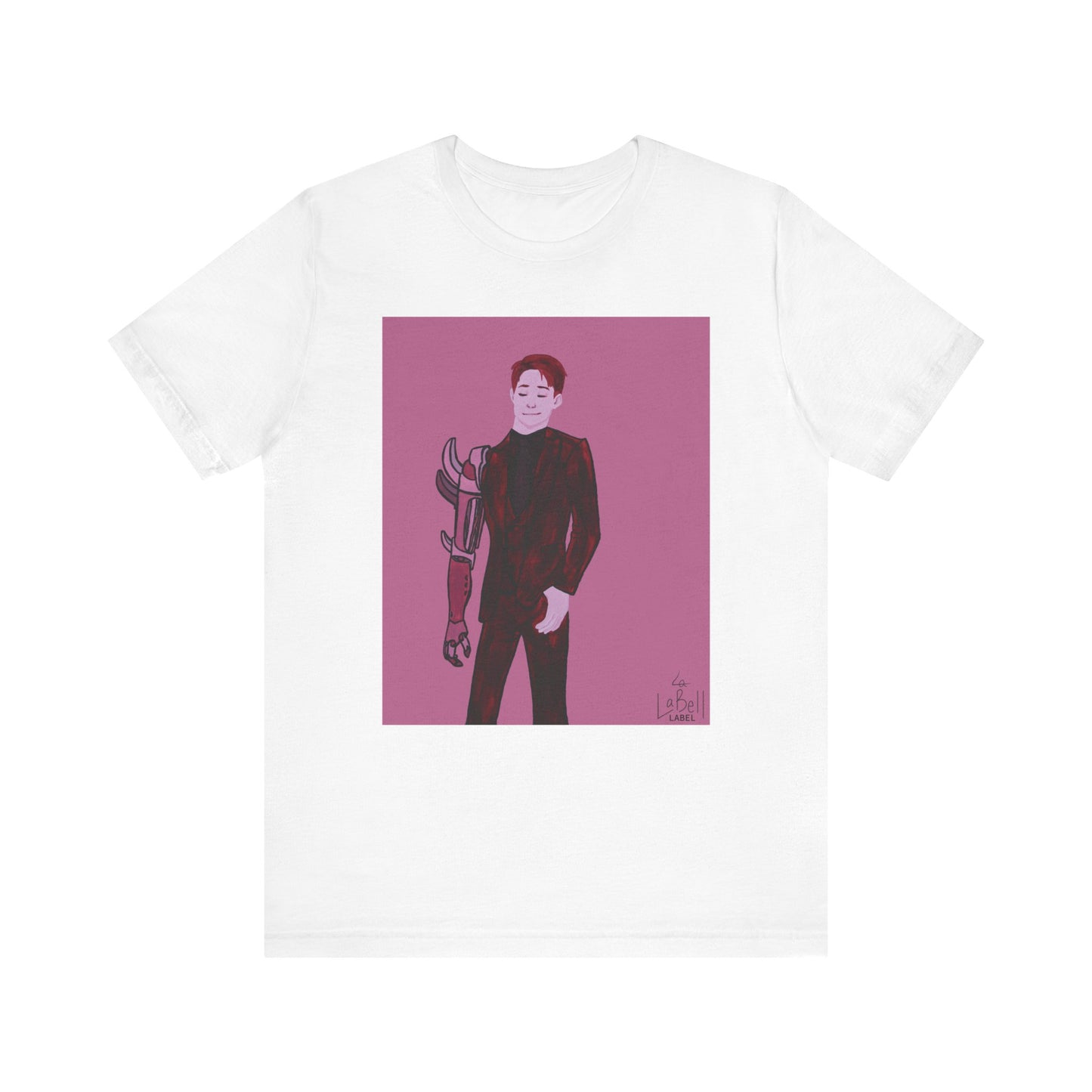 "The MODels" - Alizarin Crimson Male MODel - Unisex Jersey Short Sleeve Tee