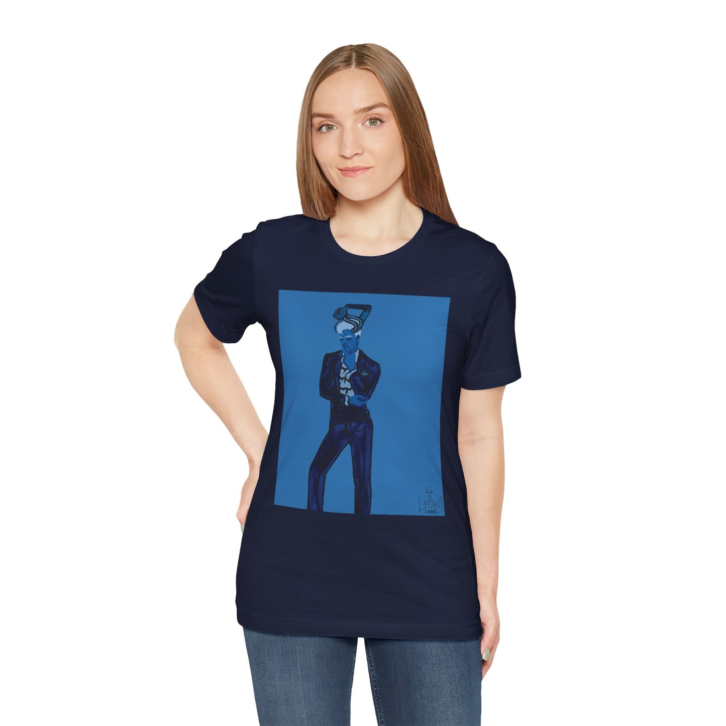 "The MODels" - Prussian Blue Male MODel - Unisex Jersey Short Sleeve Tee
