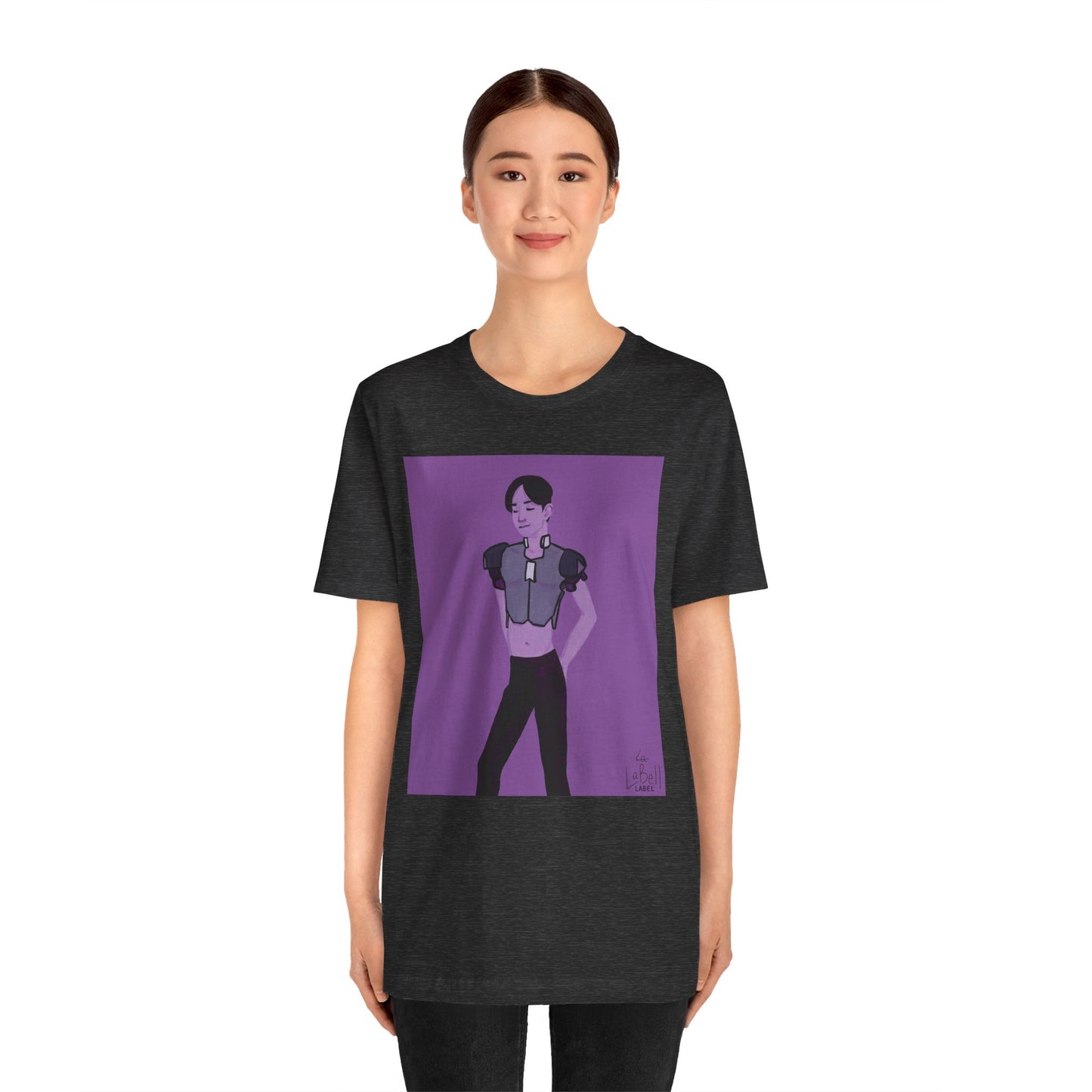 "The MODels" - Permanent Violet Dark Male MODel - Unisex Jersey Short Sleeve Tee