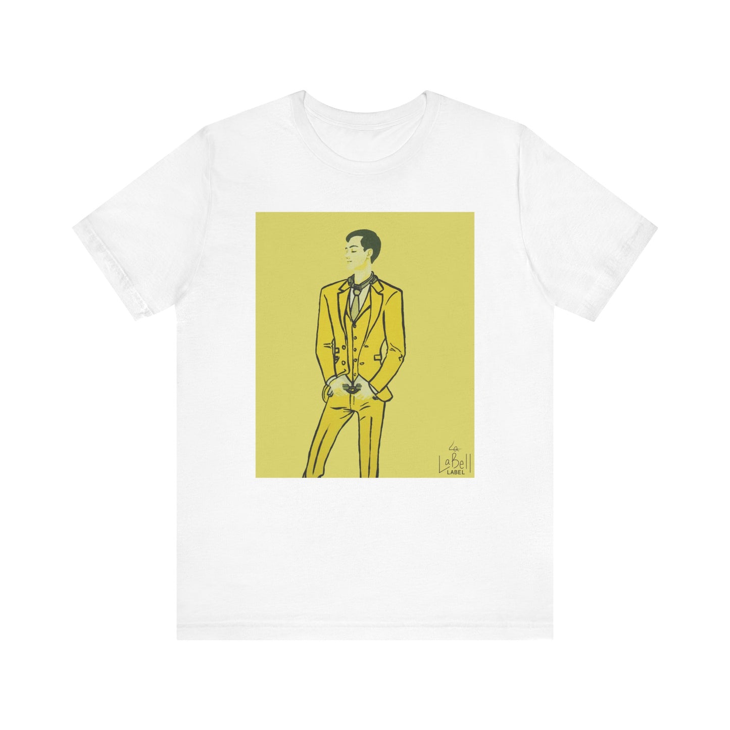 "The MODels" - C.P. Cadmium Yellow Male MODel - Unisex Jersey Short Sleeve Tee