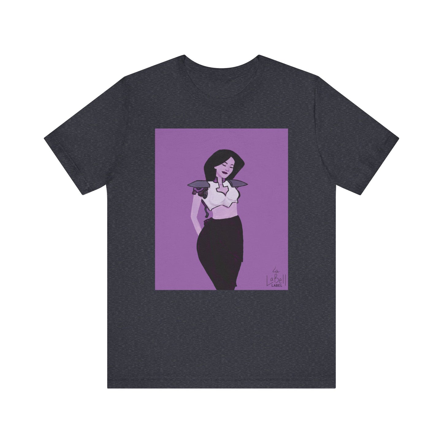 "The MODels" - Permanent Violet Dark Female MODel - Unisex Jersey Short Sleeve Tee