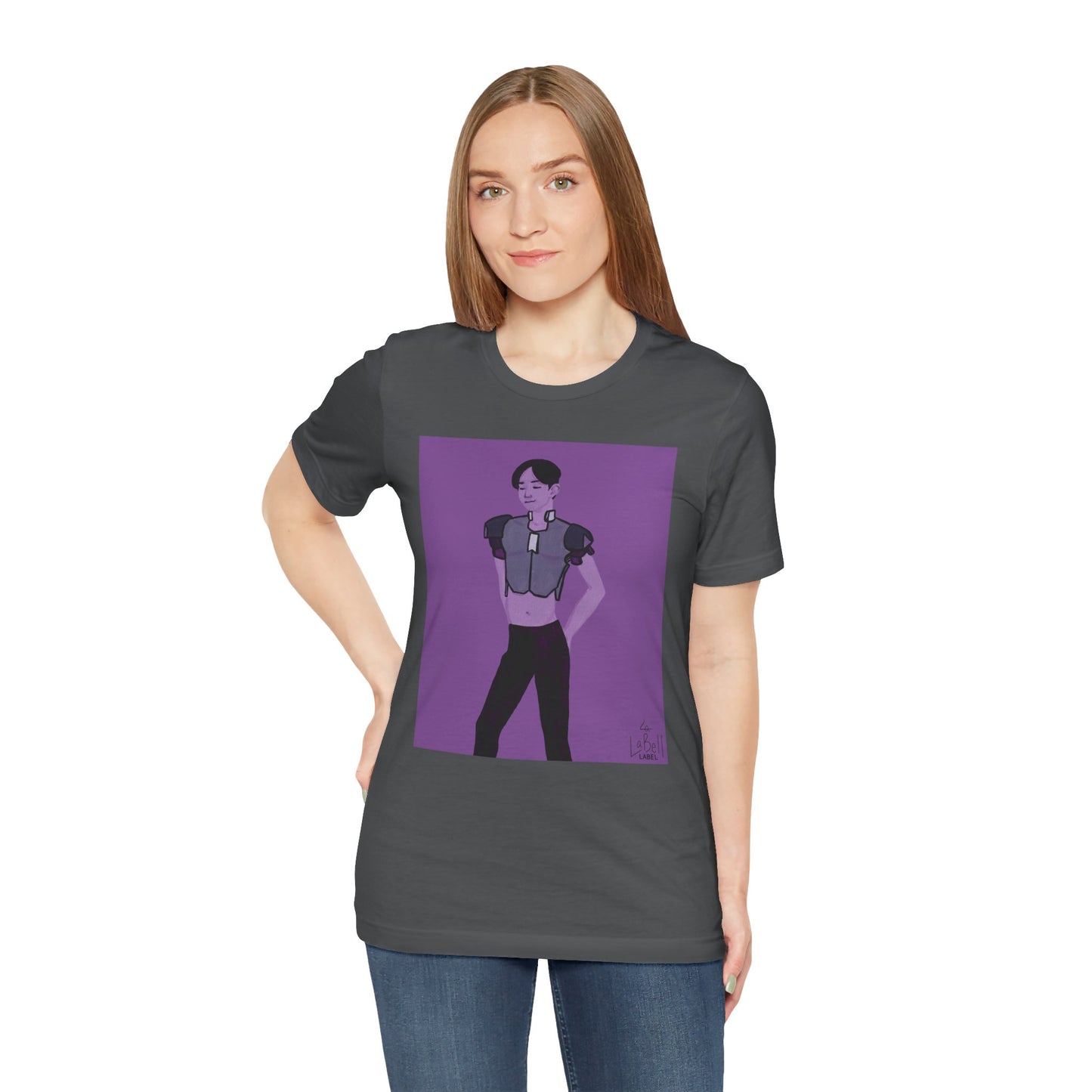 "The MODels" - Permanent Violet Dark Male MODel - Unisex Jersey Short Sleeve Tee