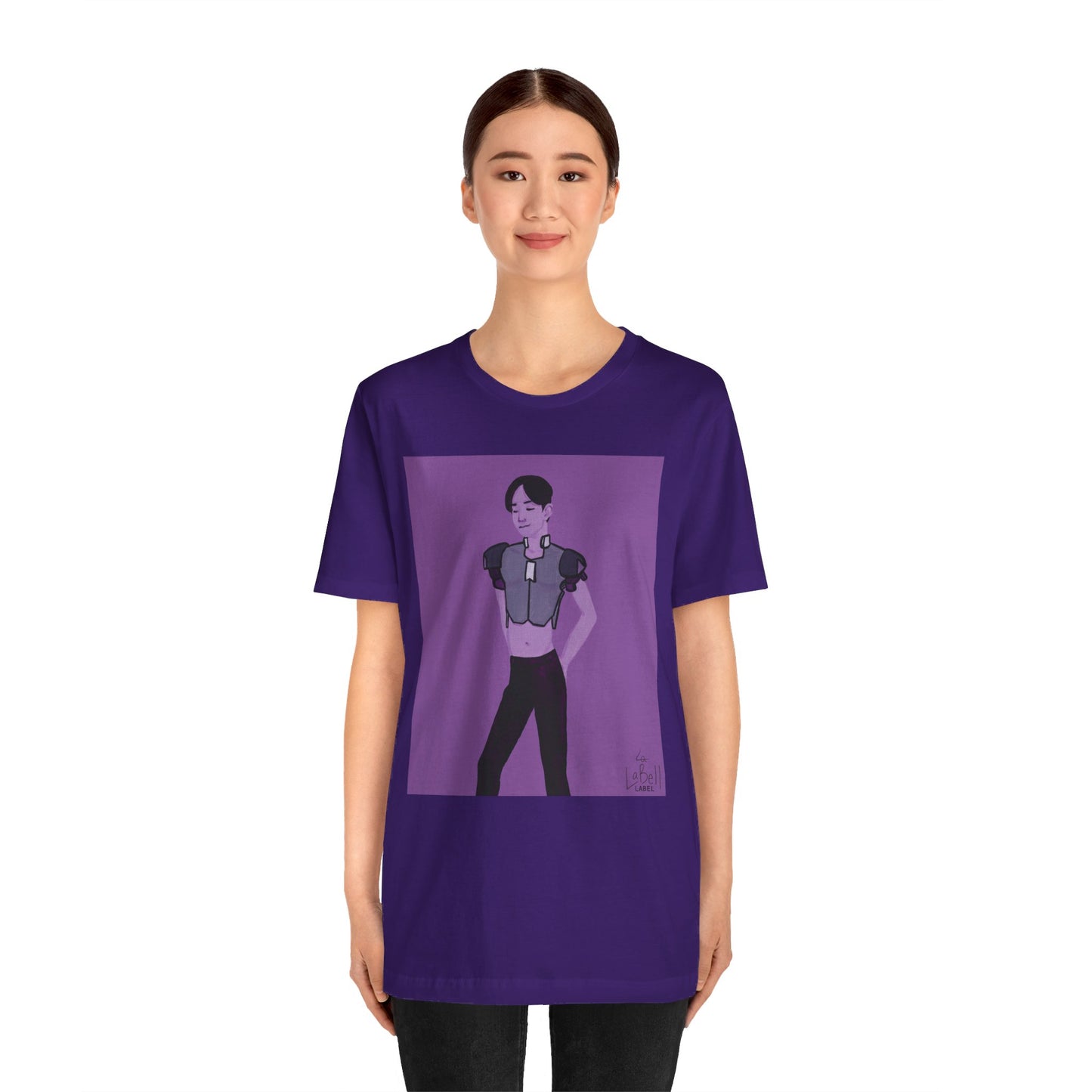 "The MODels" - Permanent Violet Dark Male MODel - Unisex Jersey Short Sleeve Tee