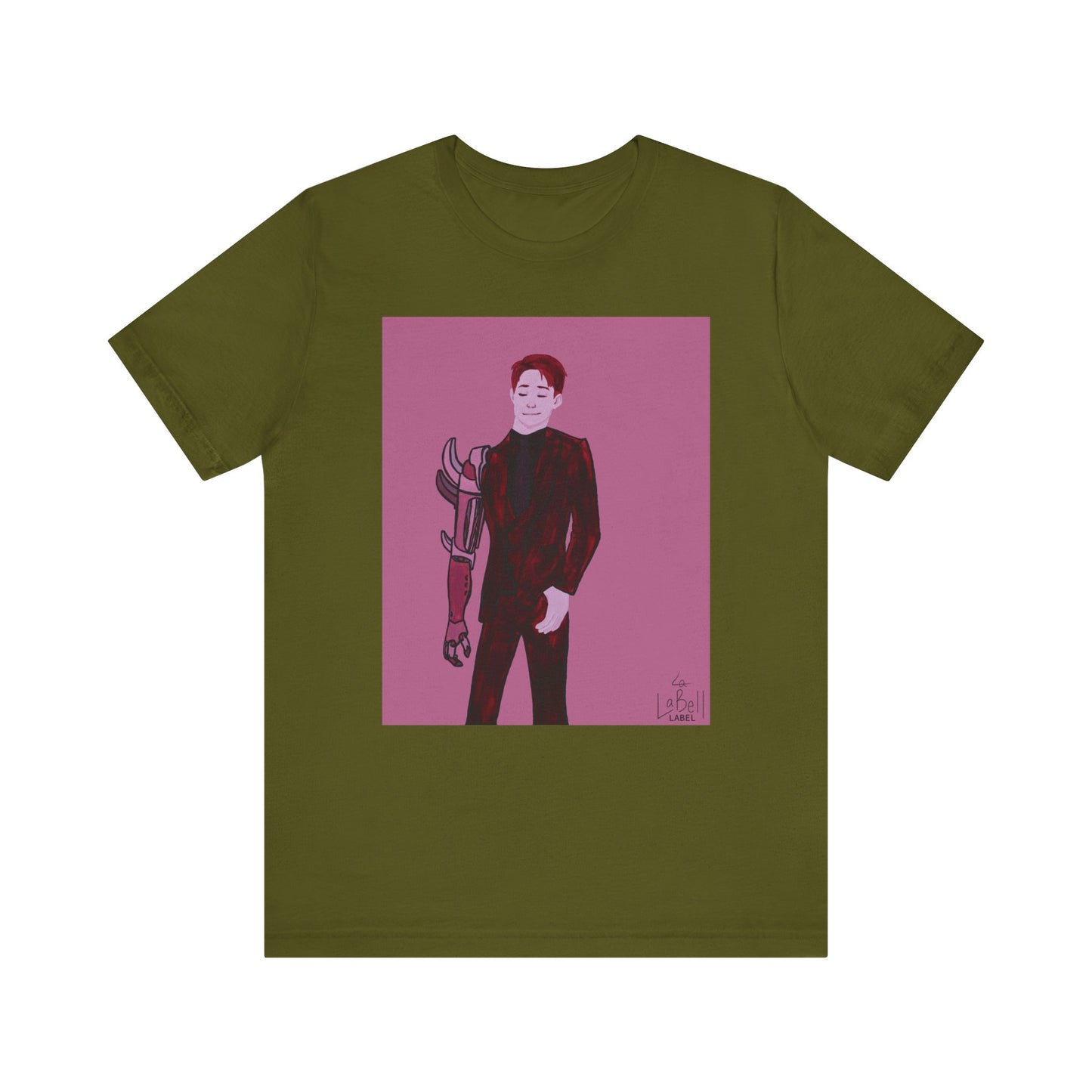 "The MODels" - Alizarin Crimson Male MODel - Unisex Jersey Short Sleeve Tee