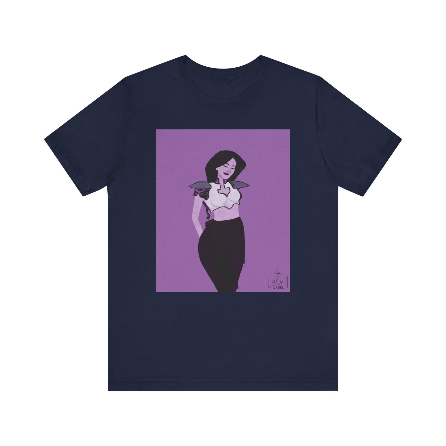 "The MODels" - Permanent Violet Dark Female MODel - Unisex Jersey Short Sleeve Tee