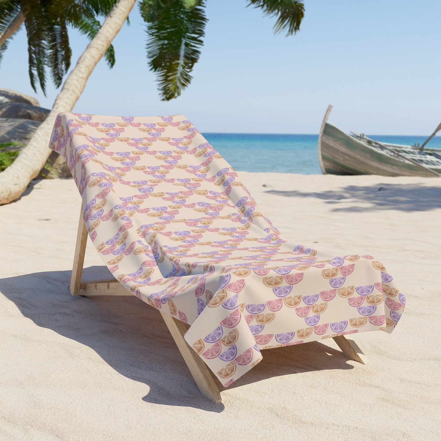 Summer Citrus Beach Towel