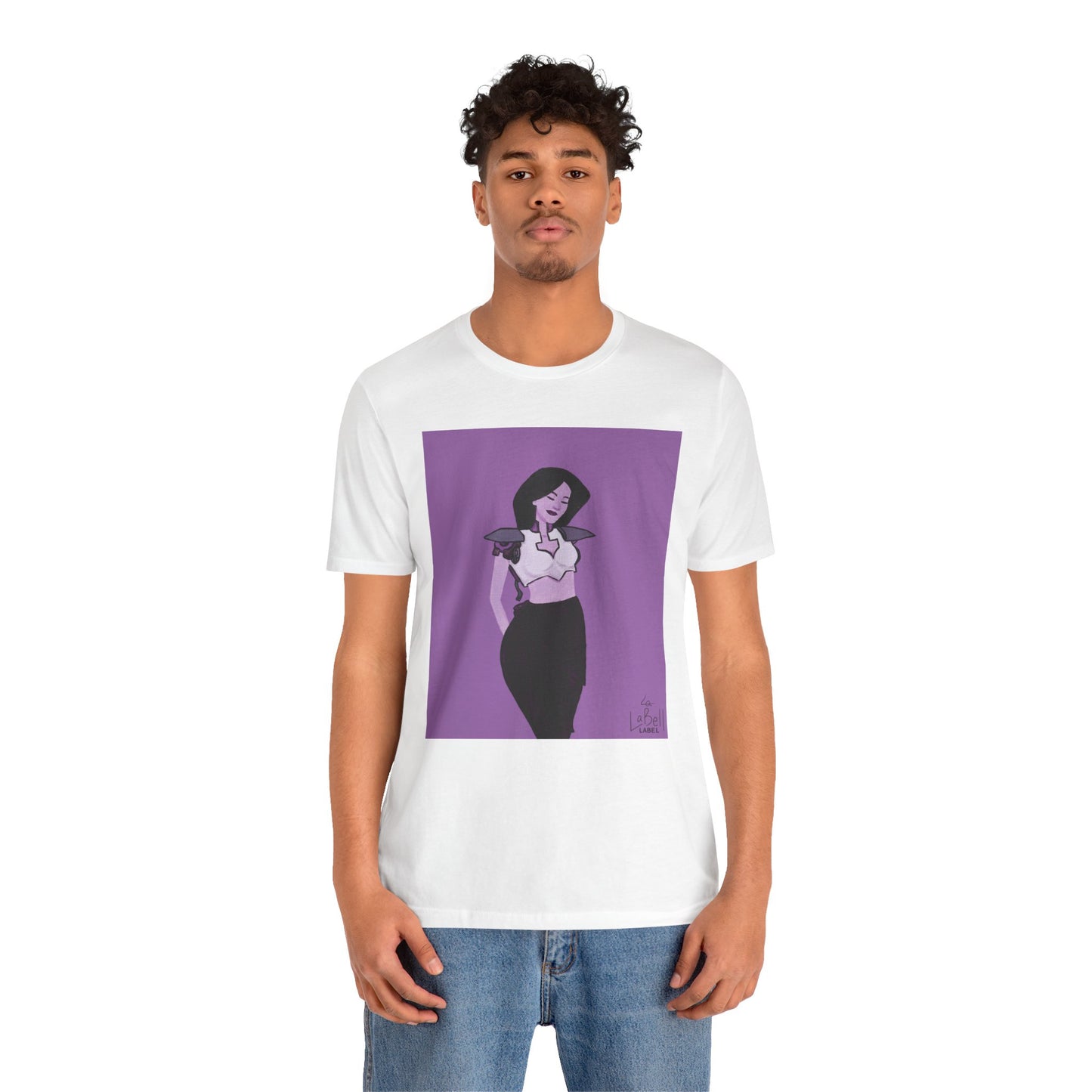 "The MODels" - Permanent Violet Dark Female MODel - Unisex Jersey Short Sleeve Tee