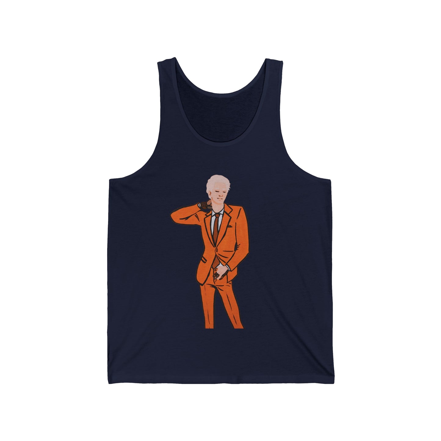 "The MODels" - C.P. Cadmium Orange Male MODel - Standalone Figure - Unisex Jersey Tank