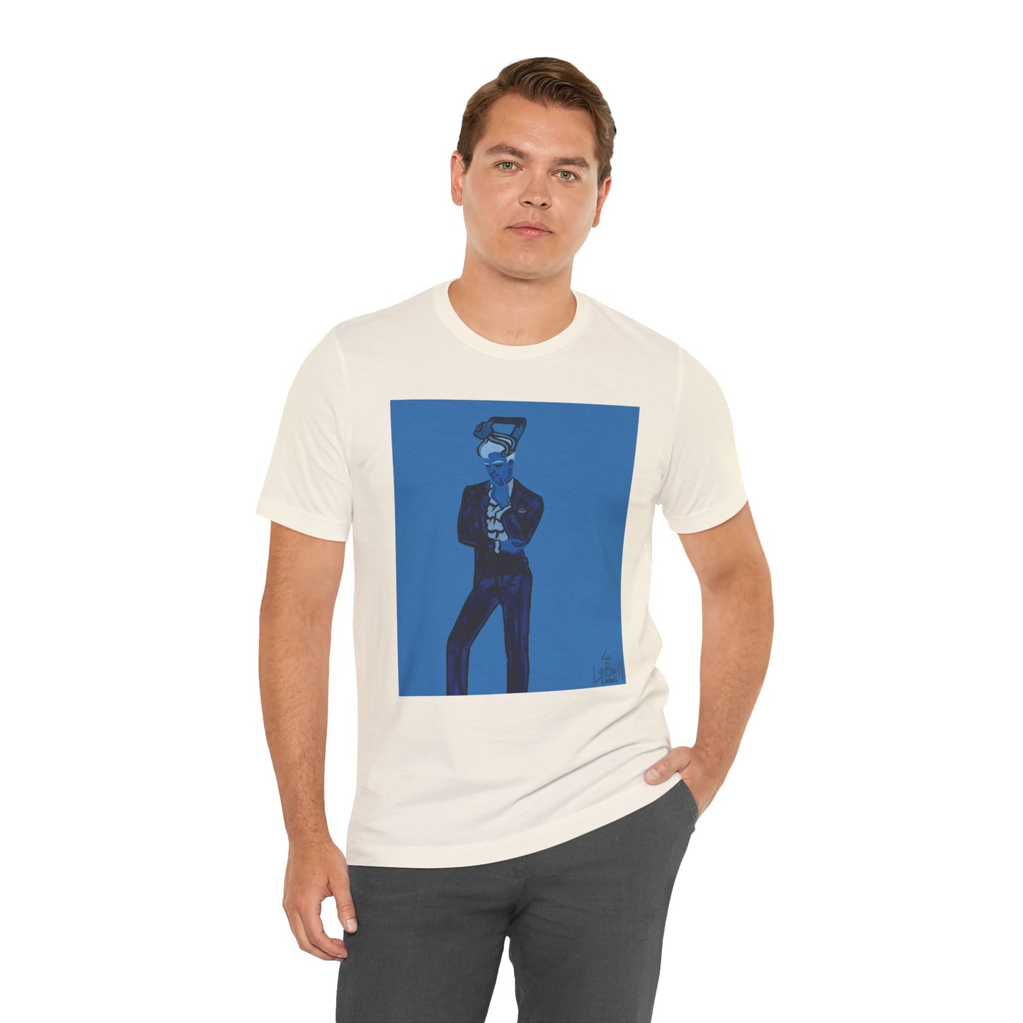 "The MODels" - Prussian Blue Male MODel - Unisex Jersey Short Sleeve Tee