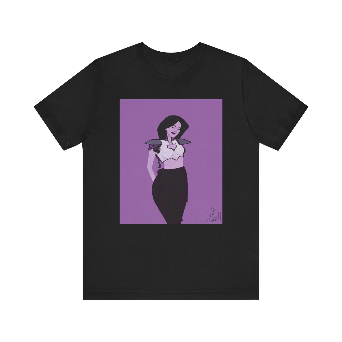 "The MODels" - Permanent Violet Dark Female MODel - Unisex Jersey Short Sleeve Tee