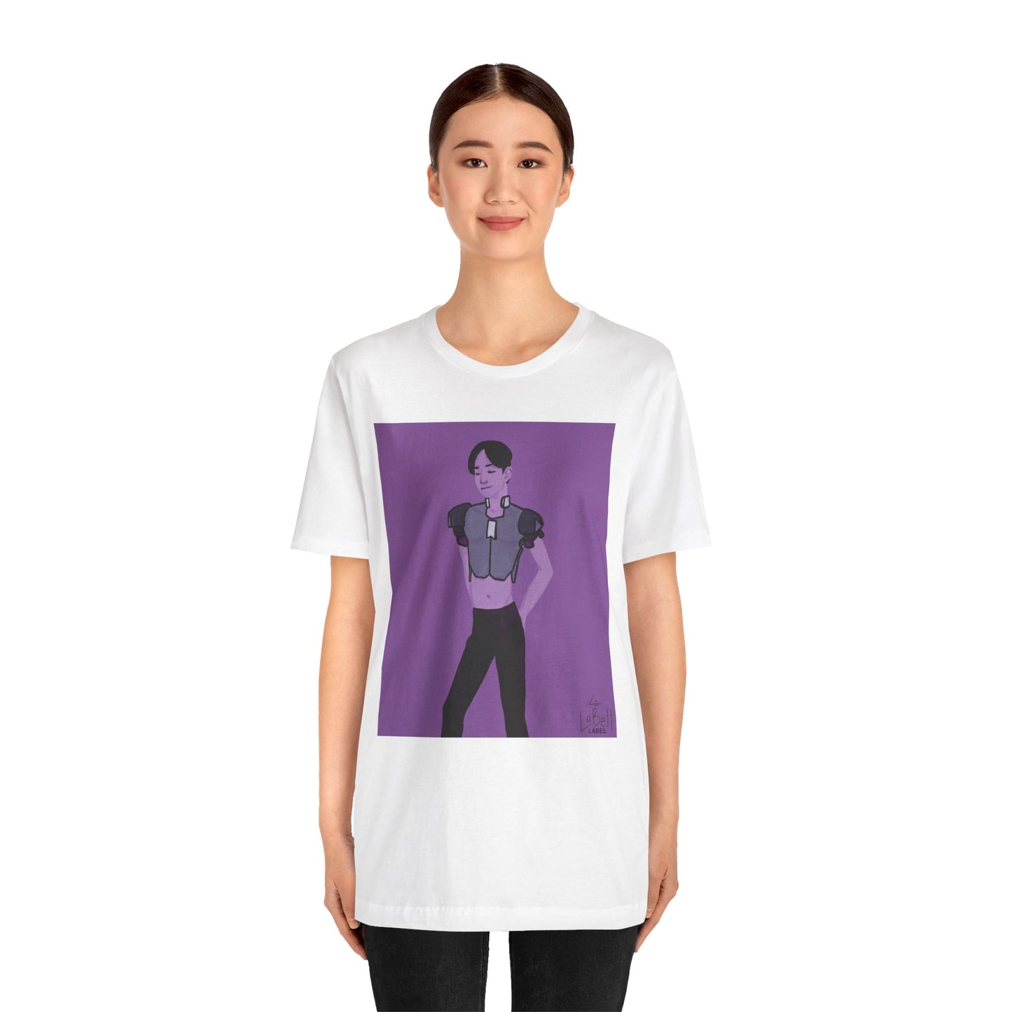 "The MODels" - Permanent Violet Dark Male MODel - Unisex Jersey Short Sleeve Tee