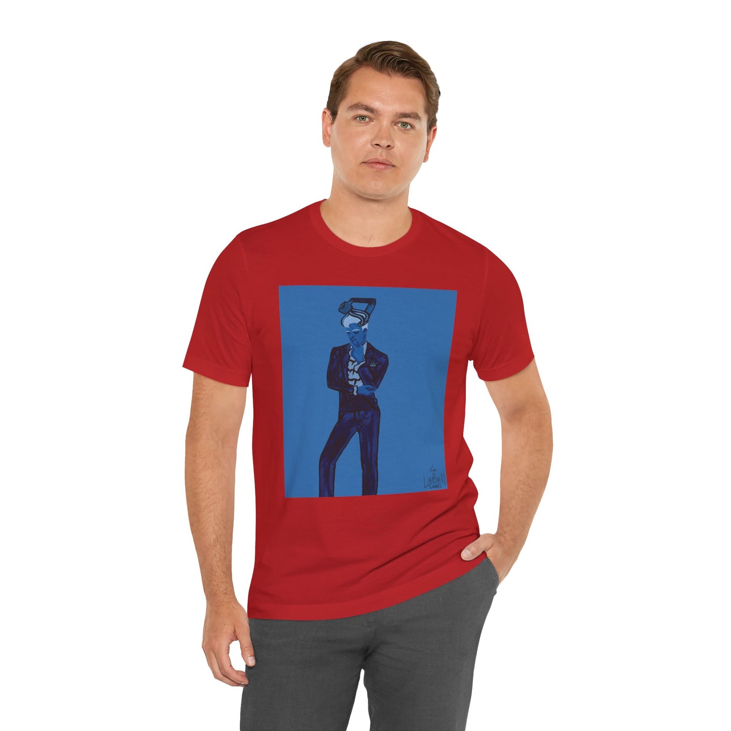 "The MODels" - Prussian Blue Male MODel - Unisex Jersey Short Sleeve Tee