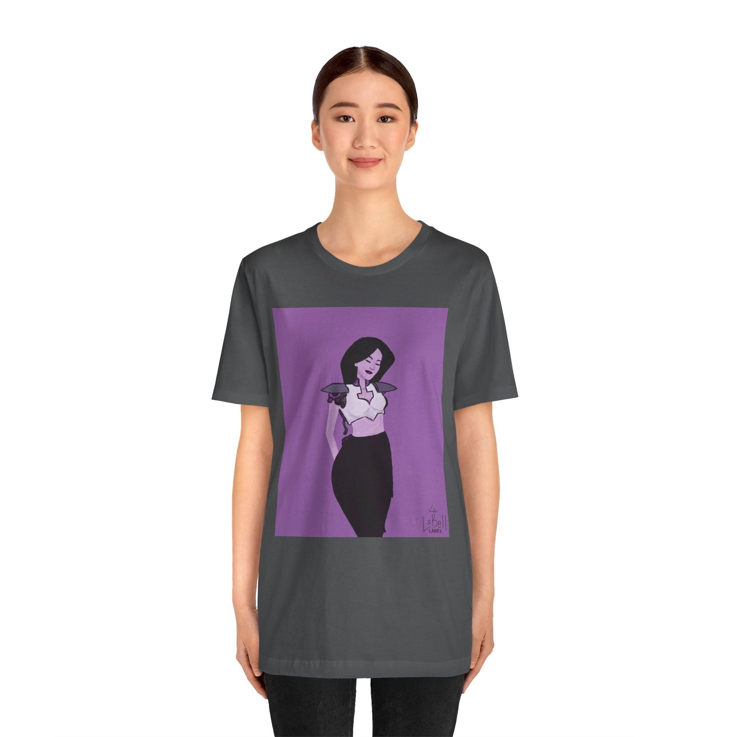 "The MODels" - Permanent Violet Dark Female MODel - Unisex Jersey Short Sleeve Tee