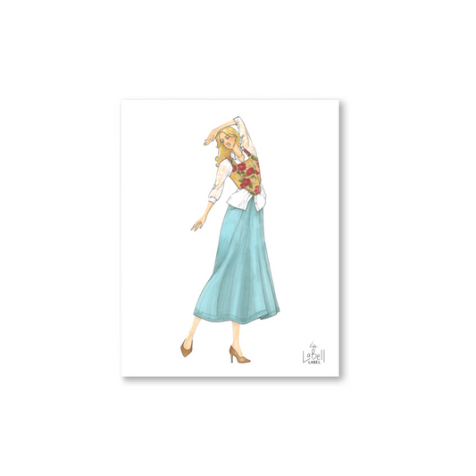 Dancing Queen - Dancing Fashion Illustration - Wall Art Poster