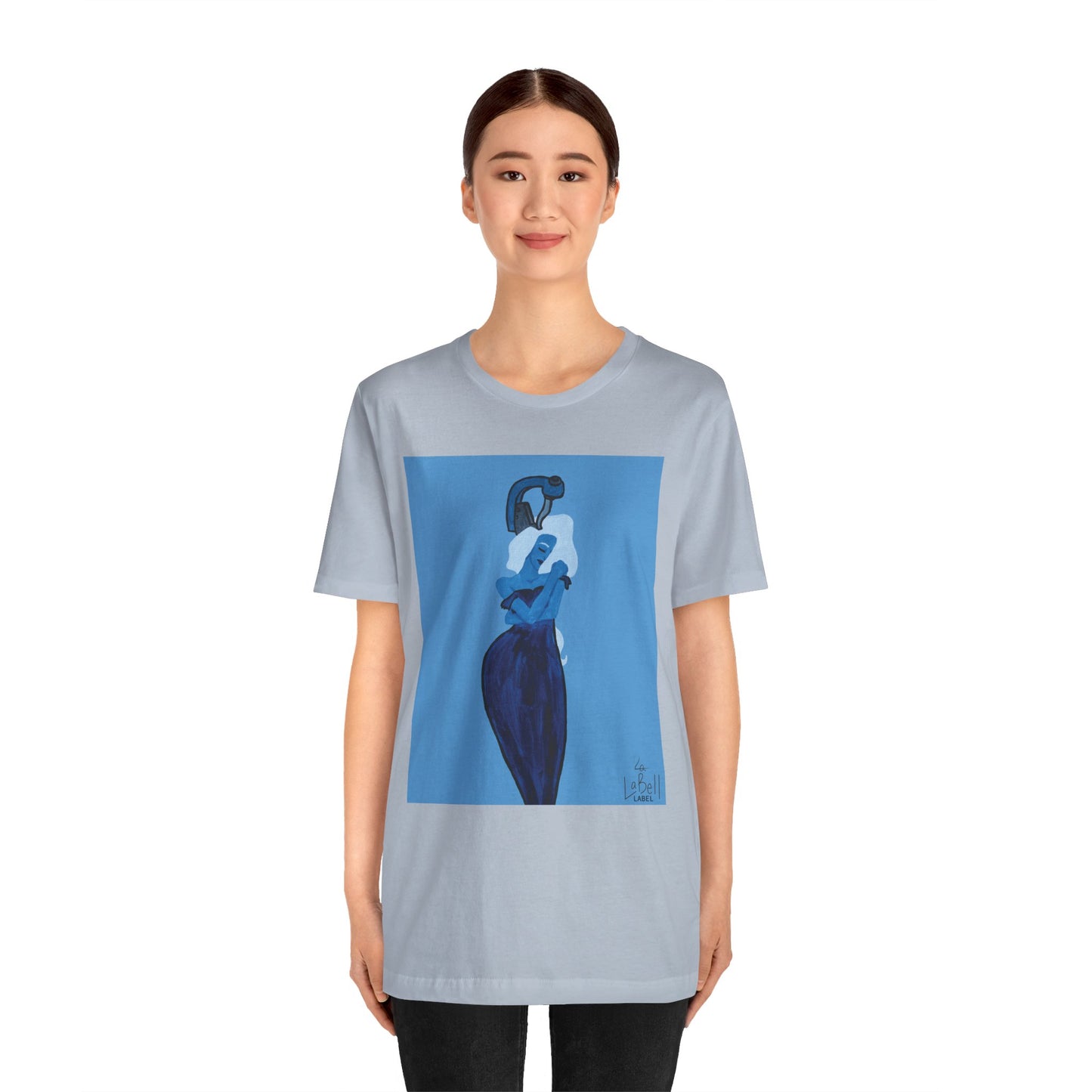 "The MODels" - Prussian Blue Female MODel - Unisex Jersey Short Sleeve Tee